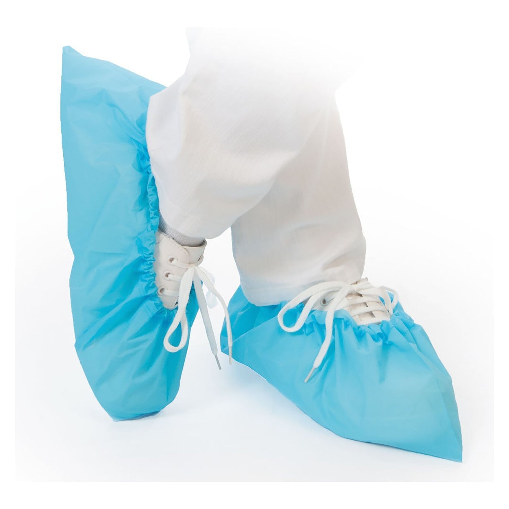 Hygonorm Einweg-Überschuhe CPE blau, 25 µm, 41 x 15 cm, leichte Qualität, VPE 100 Stück - Franz Mensch 28509