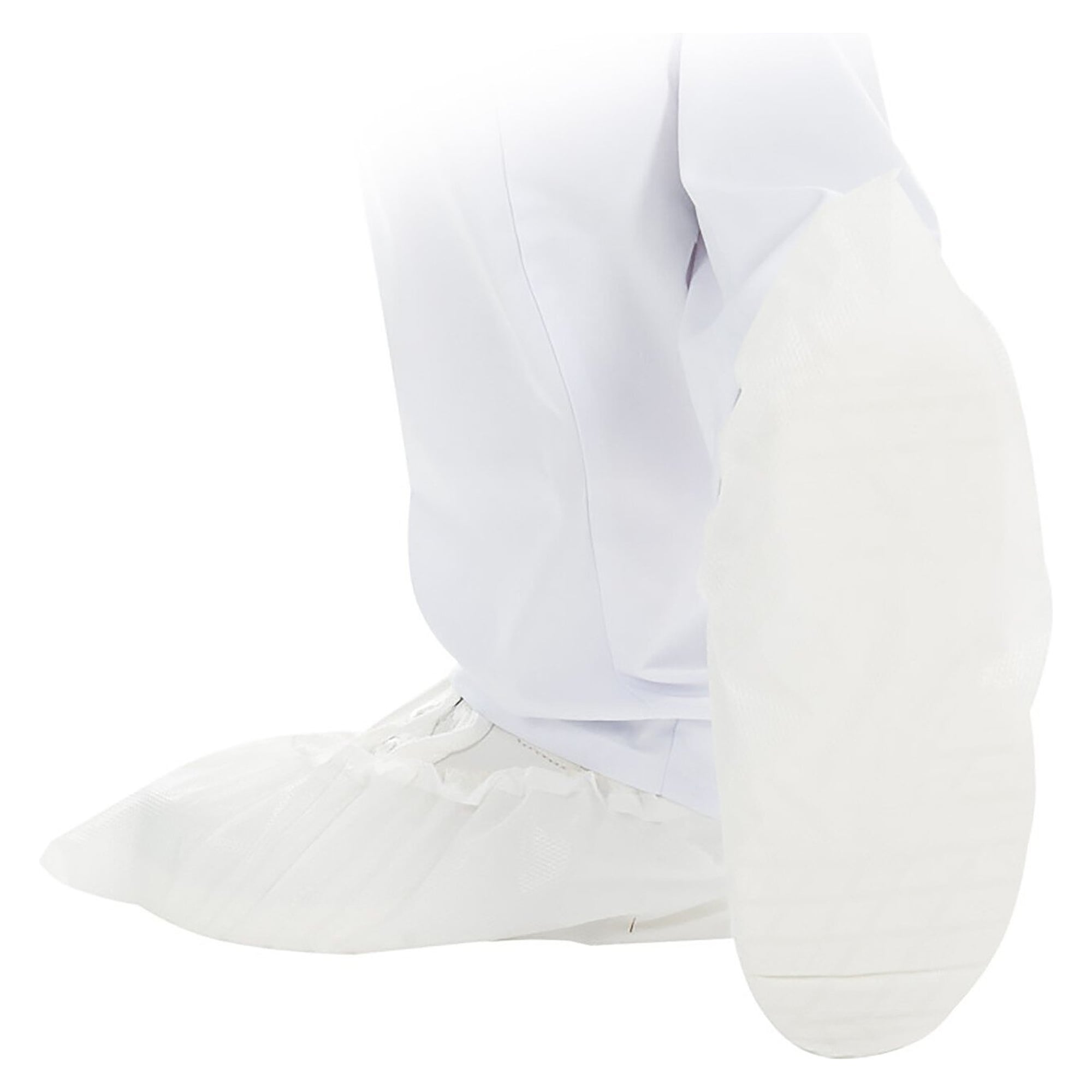 Slip-resistant overshoes Anti Slide Light in CPE with TPE coating, white, 50 µm, 41 x 17 cm - Franz Mensch 285509