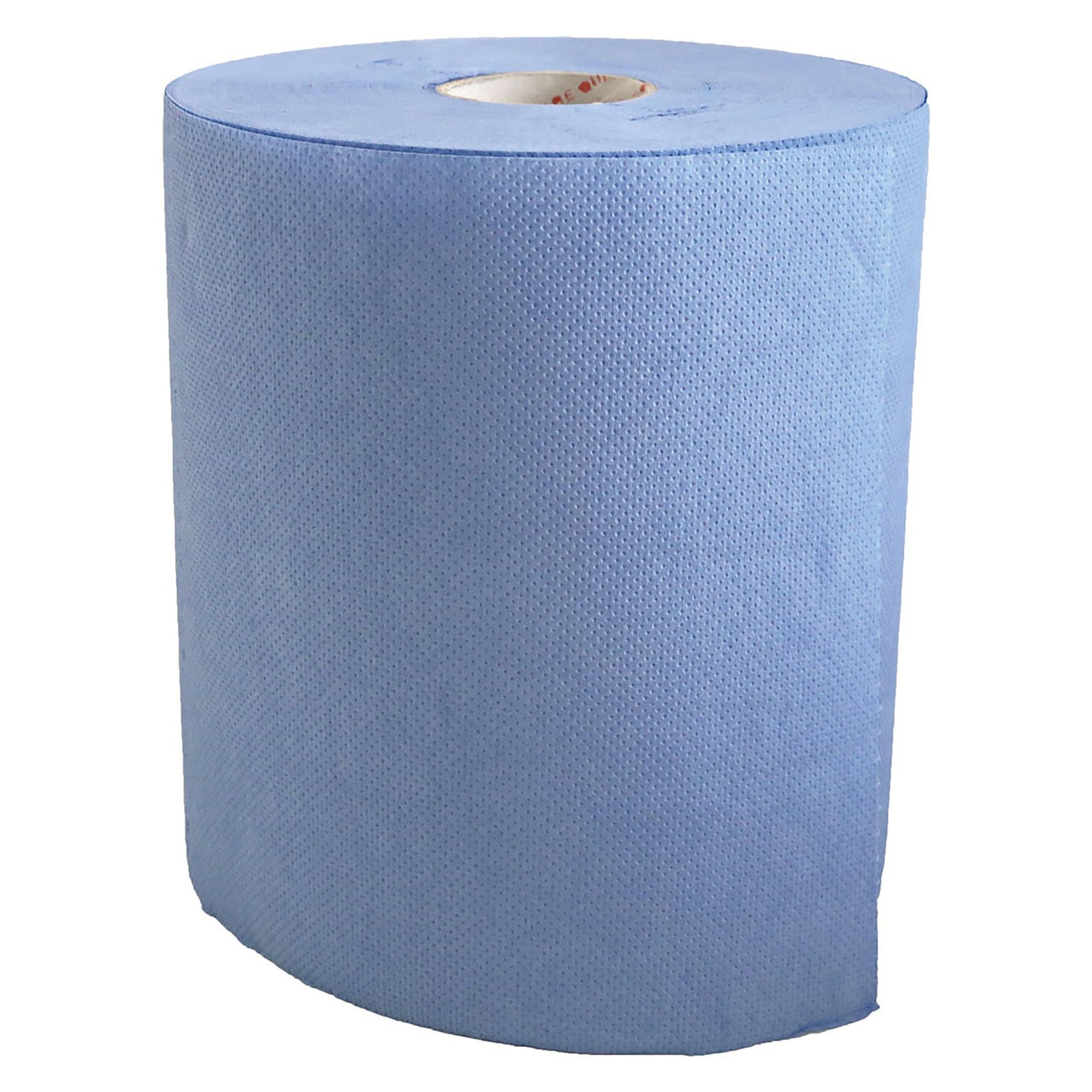 Handtuchrolle 2-lagig, blau, Ø 20 cm, 20 cm breit, geprägt und perforiert, Innenabwicklung - Franz Mensch 30414