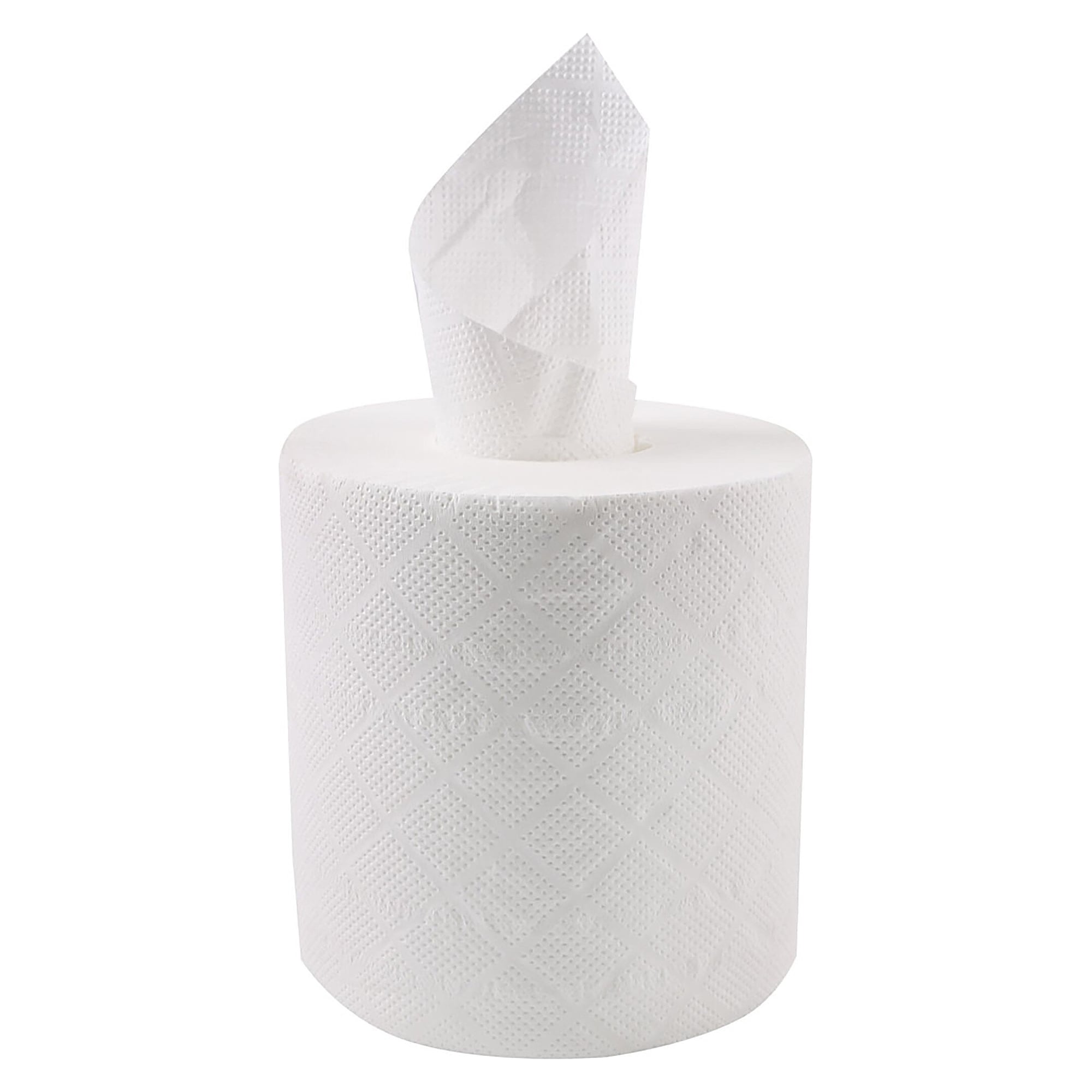HygoClean Handtuchrolle 2-lagig, weiß, 112,5 m, Blatt 19 x 25 cm, Innenabwicklung, 6 Rollen - Franz Mensch 30417