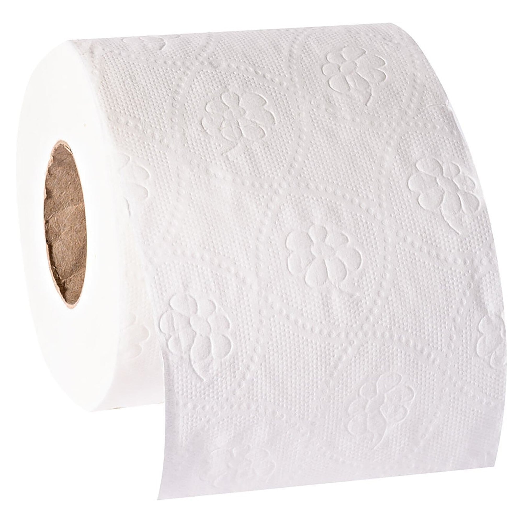 Toilettenpapier 2-lagig, hochweiß, 250 Blatt je Rolle, 9,5 x 11,5 cm, 100 % Zellstoff, 8 Rollen - Franz Mensch 30421