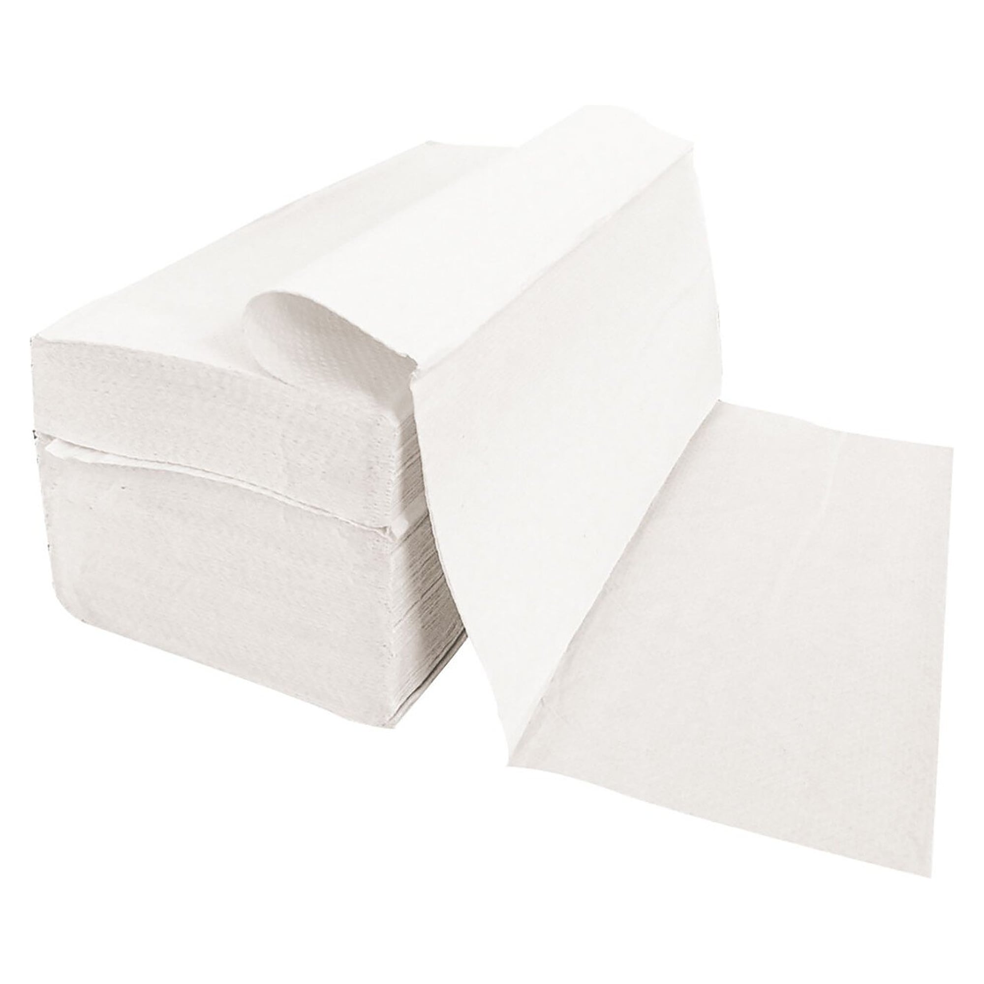 Falthandtücher V-Falz, weiß, 1-lagig, 25 x 23 cm, 100 % Recyclingpapier, 235 Stück - Franz Mensch 30460