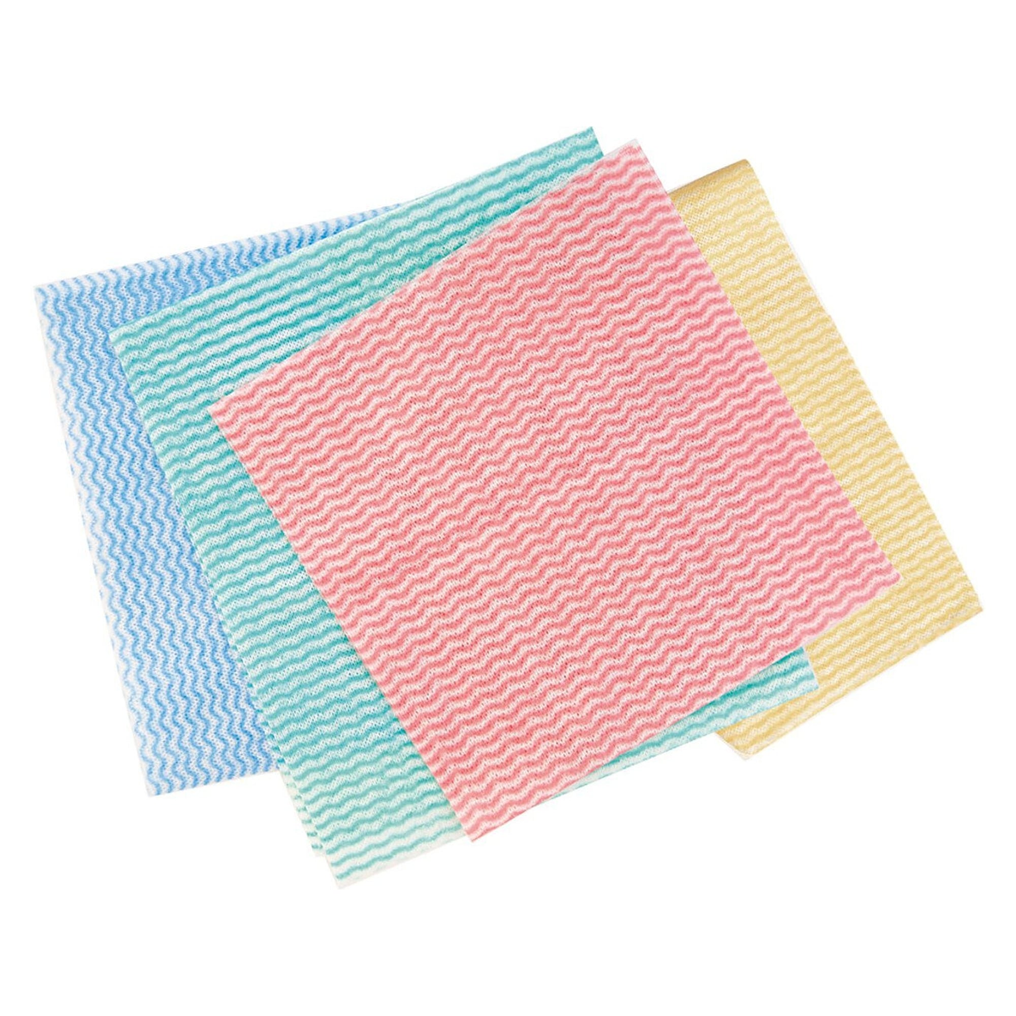 Dishwashing and cleaning cloth red-white, viscose/polyester, approx. 40 g/m², washable, 50 pieces - Franz Mensch 31615