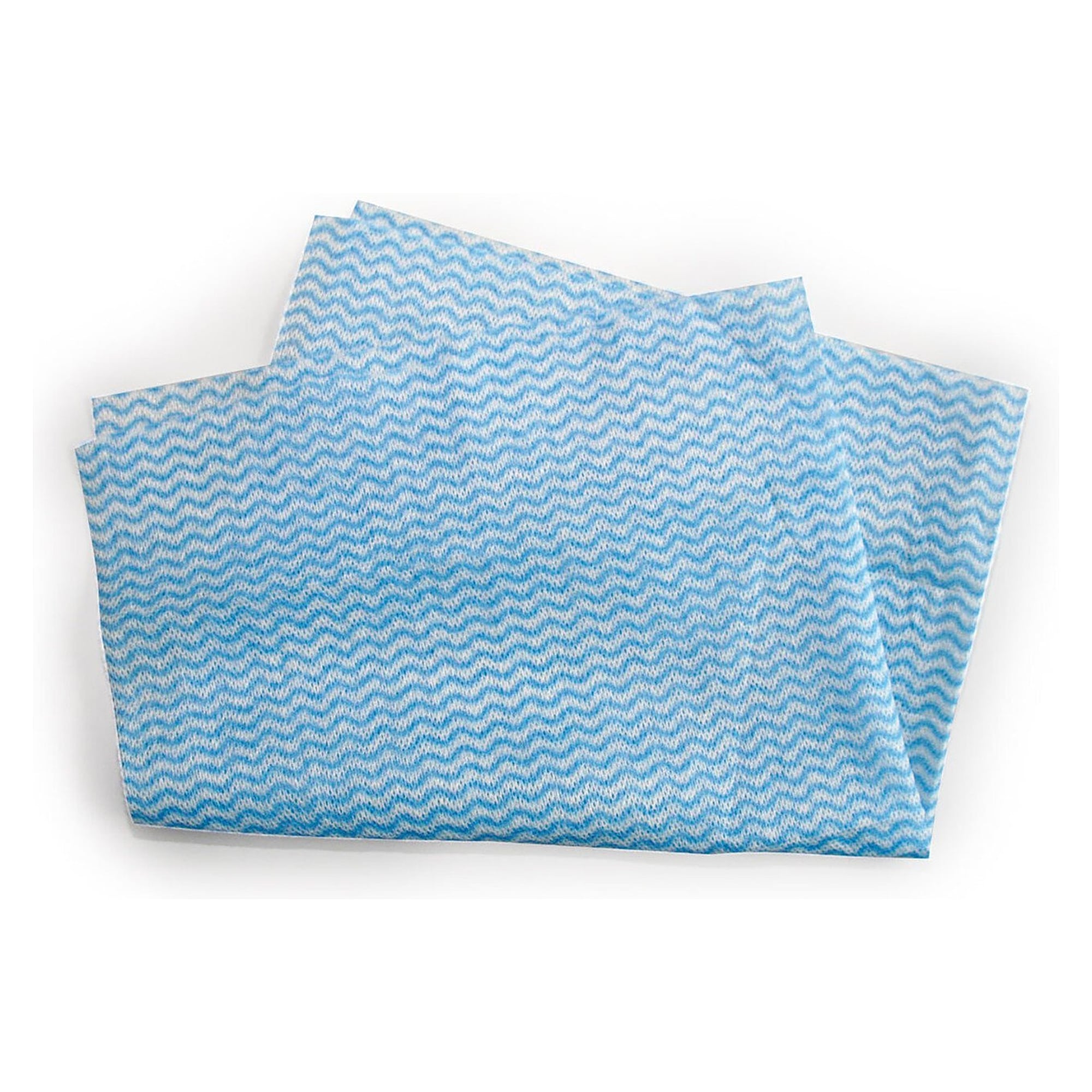 Spül- und Reinigungstuch blau-weiß, Viskose/Polyester, ca. 40 g/m², waschbar, 50 Stück - Franz Mensch 31616