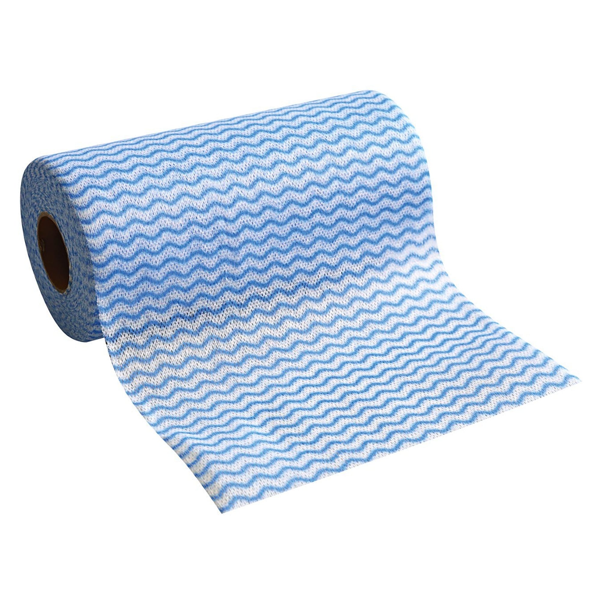Spül- und Reinigungstuch auf Rolle blau-weiß, Viskose/Polyester, ca. 40 g/m², 12 Rollen à 50 Tücher - Franz Mensch 316160