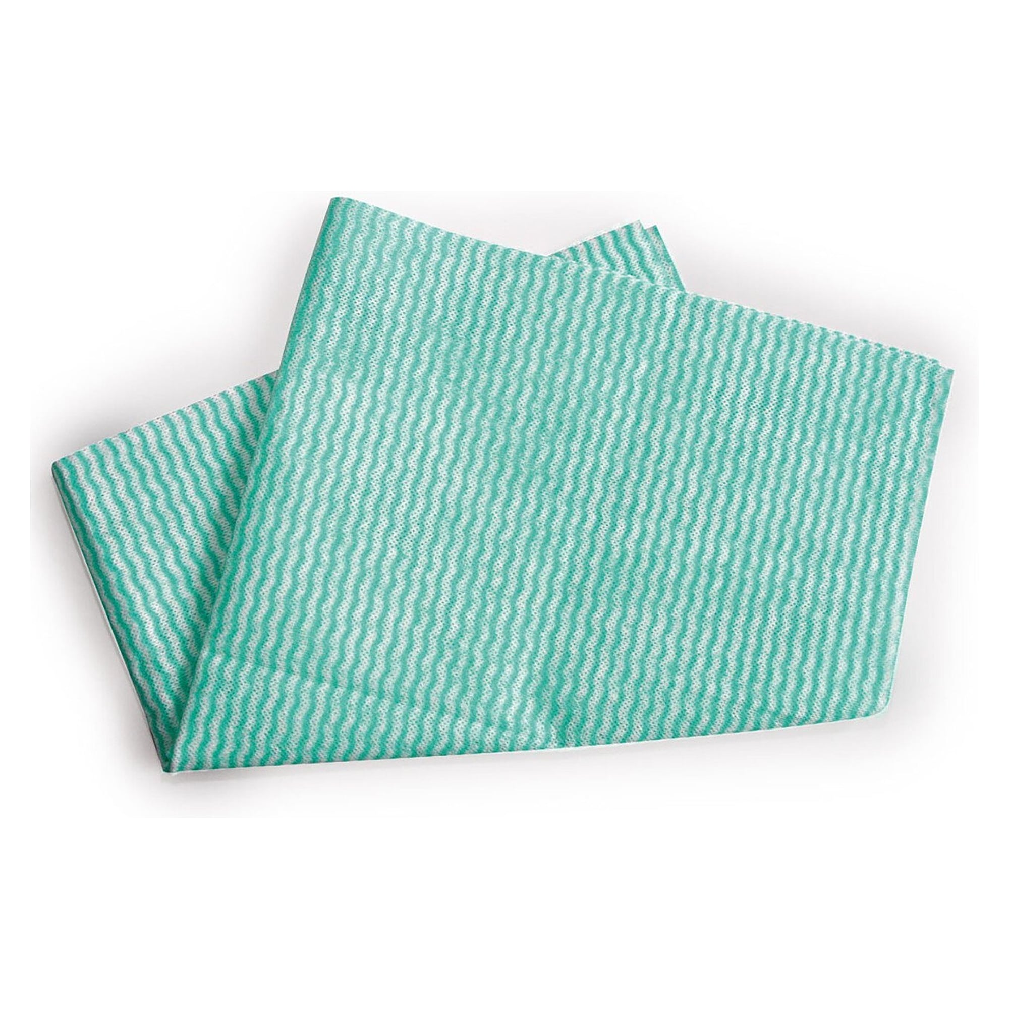 Spül- und Reinigungstuch grün-weiß, Viskose/Polyester, ca. 40 g/m², waschbar, 50 Stück - Franz Mensch 31617