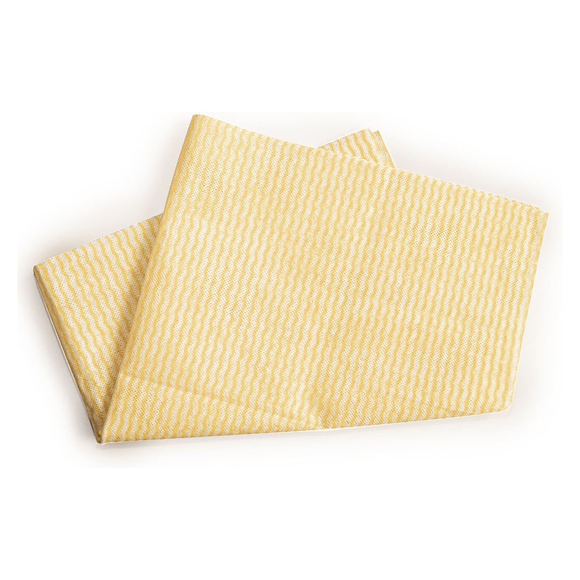 Spül- und Reinigungstuch Viskose/Polyester, ca. 40 g/m², waschbar, gelb-weiß, 50er Pack - Franz Mensch 31618