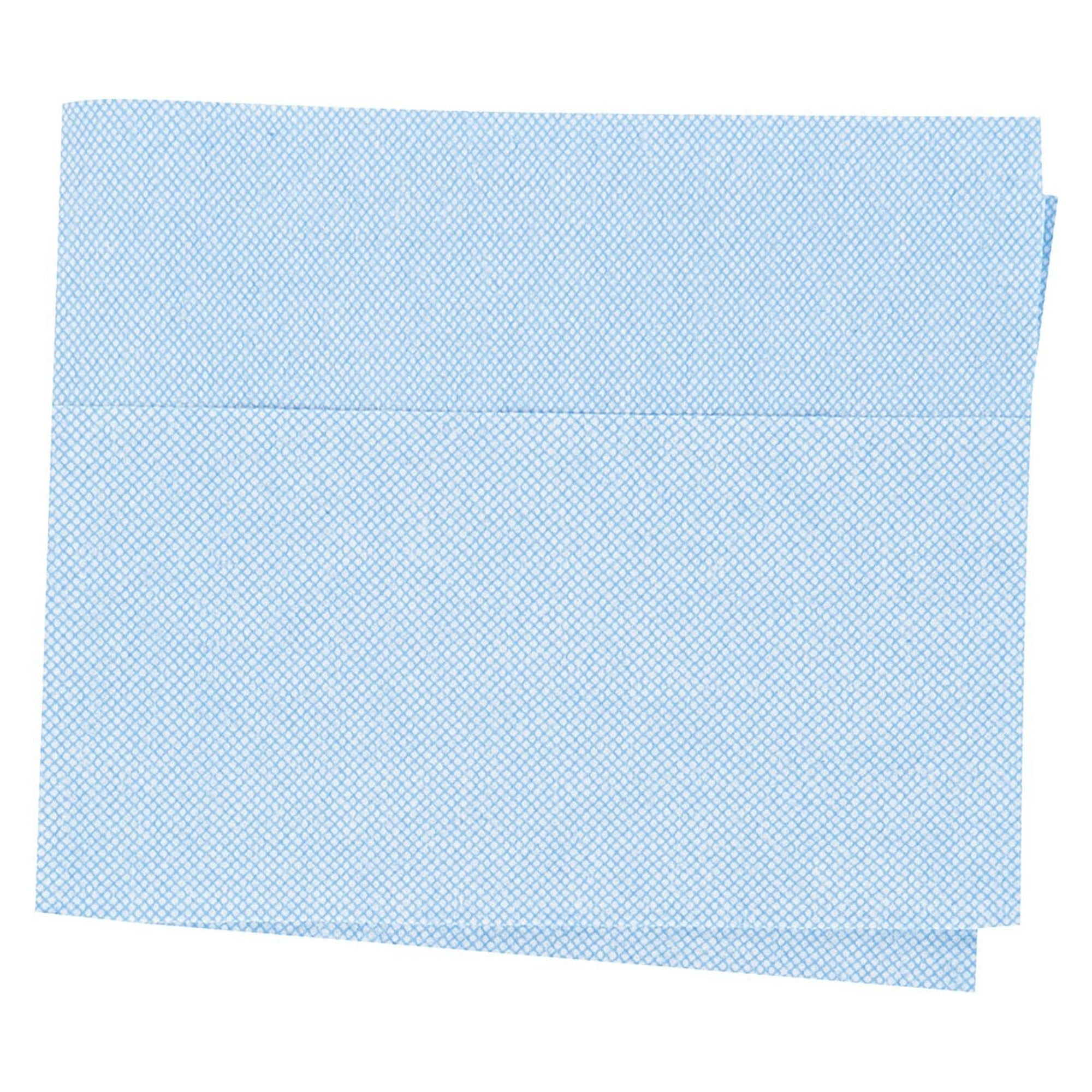 Zellstoff-Wischtuch doppelt gekreppt, 1-lagig, 38 x 30 cm, blau, gelegt, 500 Stück - Franz Mensch 317516