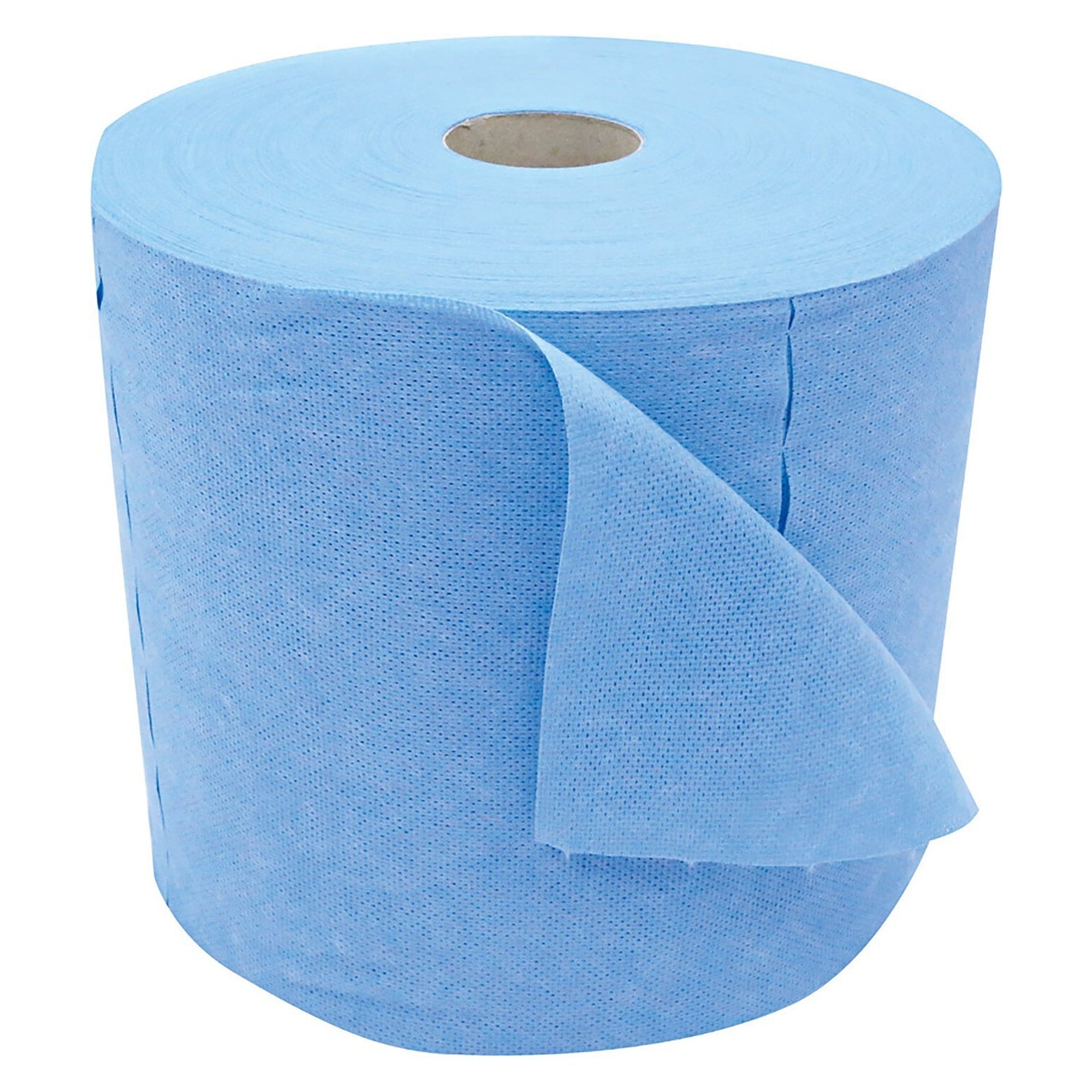 Wisch- und Poliertuch Viskose/Polyester 70/30, 70 g/m², 38 x 29 cm, blau, auf Rolle, 500 Abrisse - Franz Mensch 317526