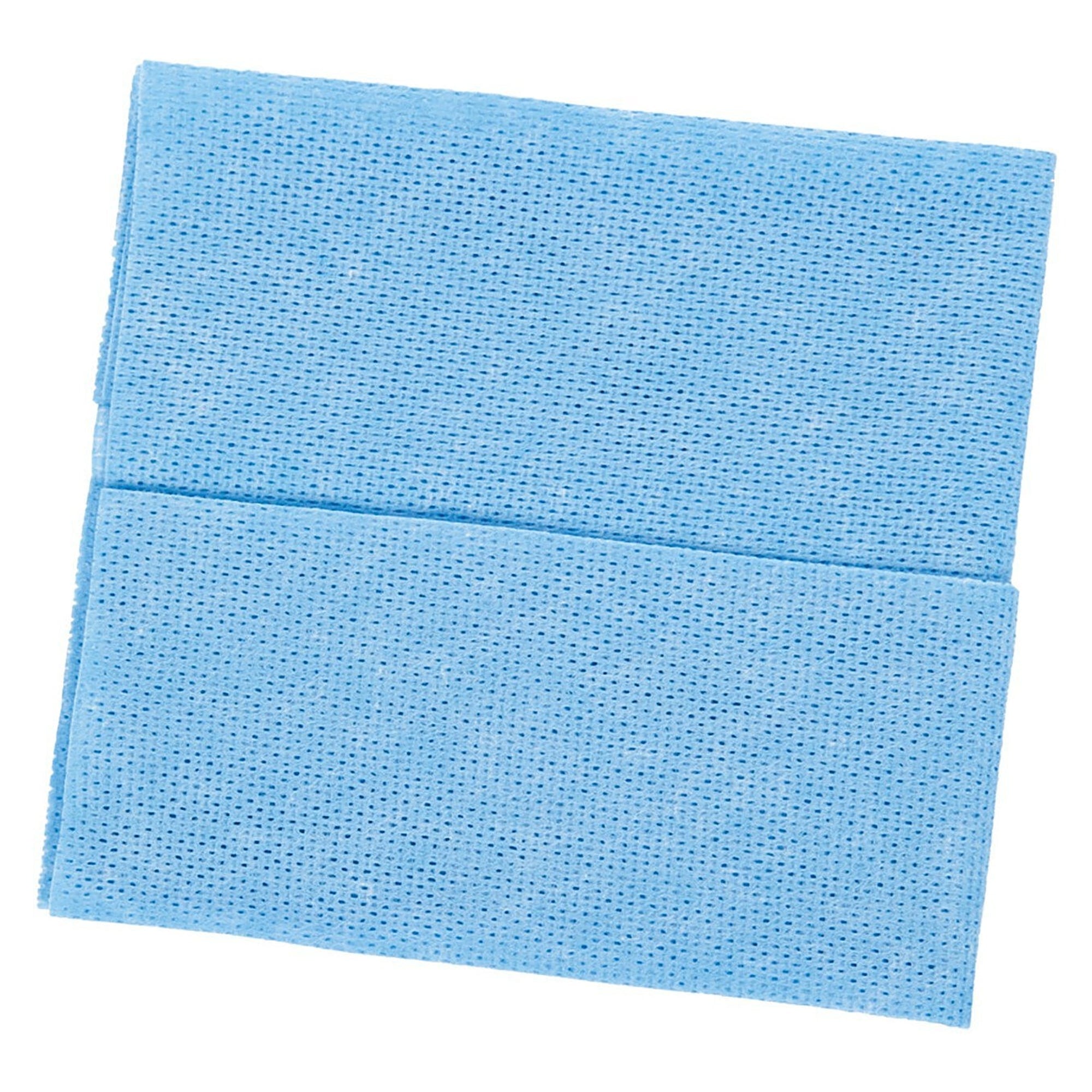 Wisch- und Poliertuch Viskose/Polyester 70/30, 70 g/m², 32 x 36 cm, blau, gelegt, 600 Stück - Franz Mensch 317536