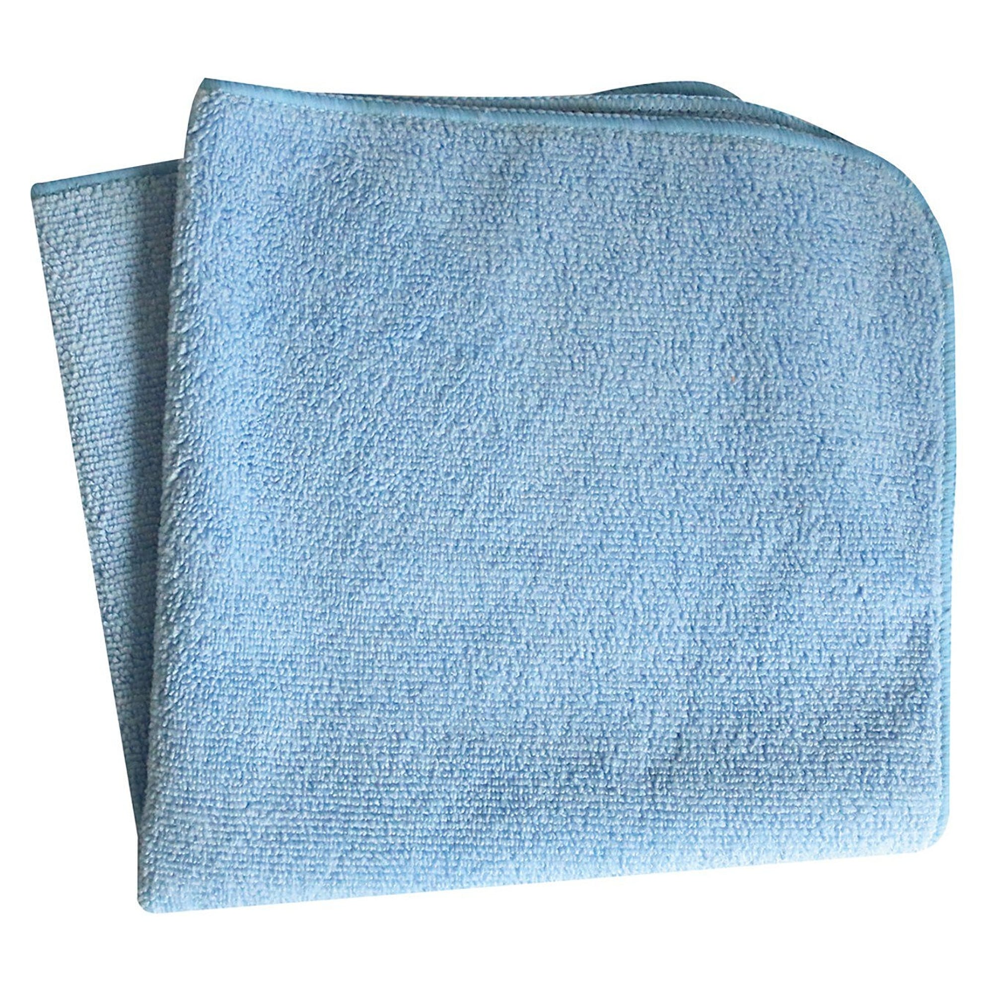 Microfibre cloth, strong quality, knitted, polyester/polyamide, 40 x 40 cm, blue, 10 pieces - Franz Mensch 317660