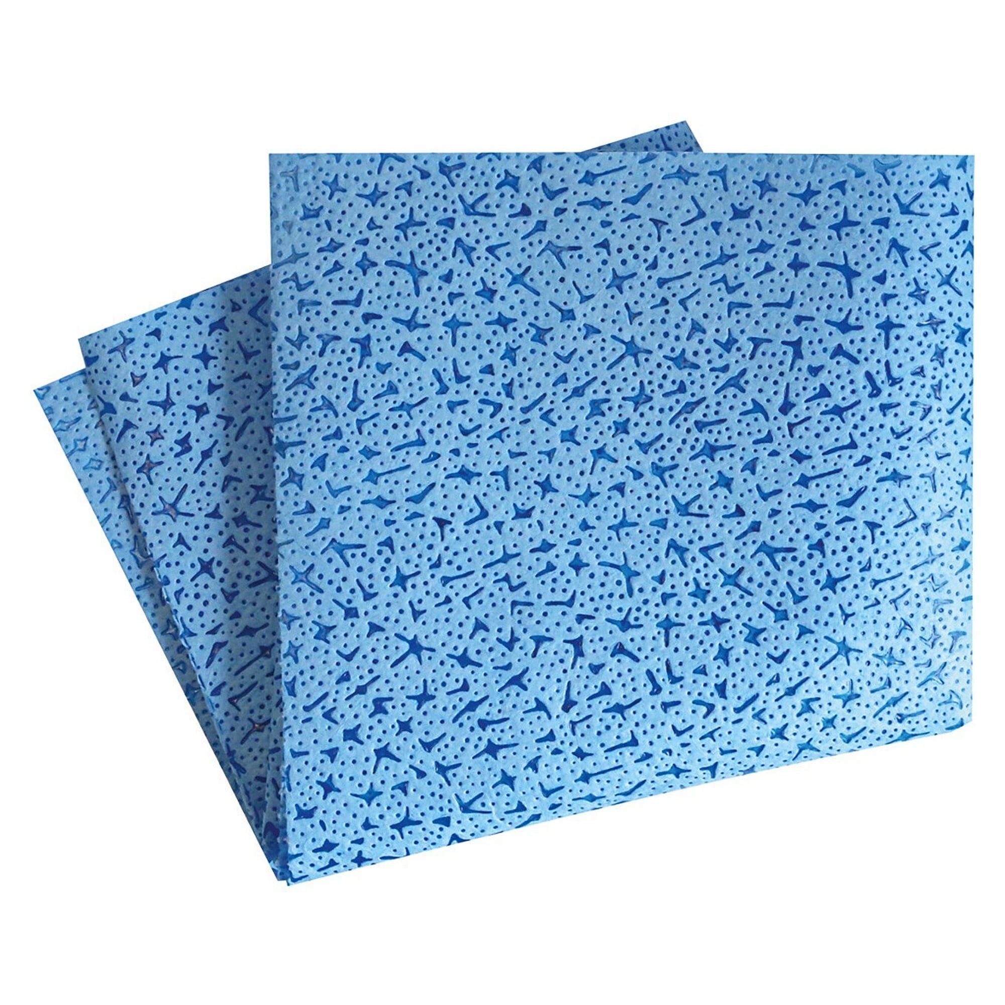 HygoClean industrial wipe on a roll, 32 x 36 cm, PP meltblown, low-lint, blue, 500 sheets - Franz Mensch 317860