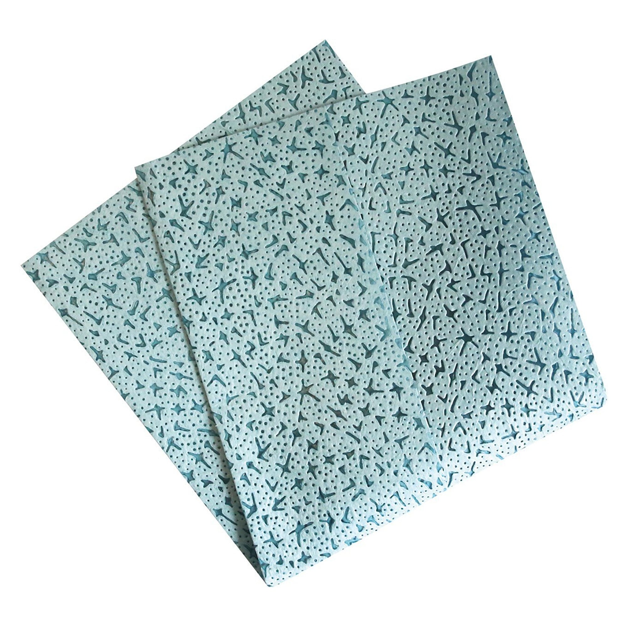 HygoClean Industrietuch, gelegt, 32 x 36 cm, türkis, 100 % Polypropylen, fusselarm, VPE 35 Stück - Franz Mensch 317960