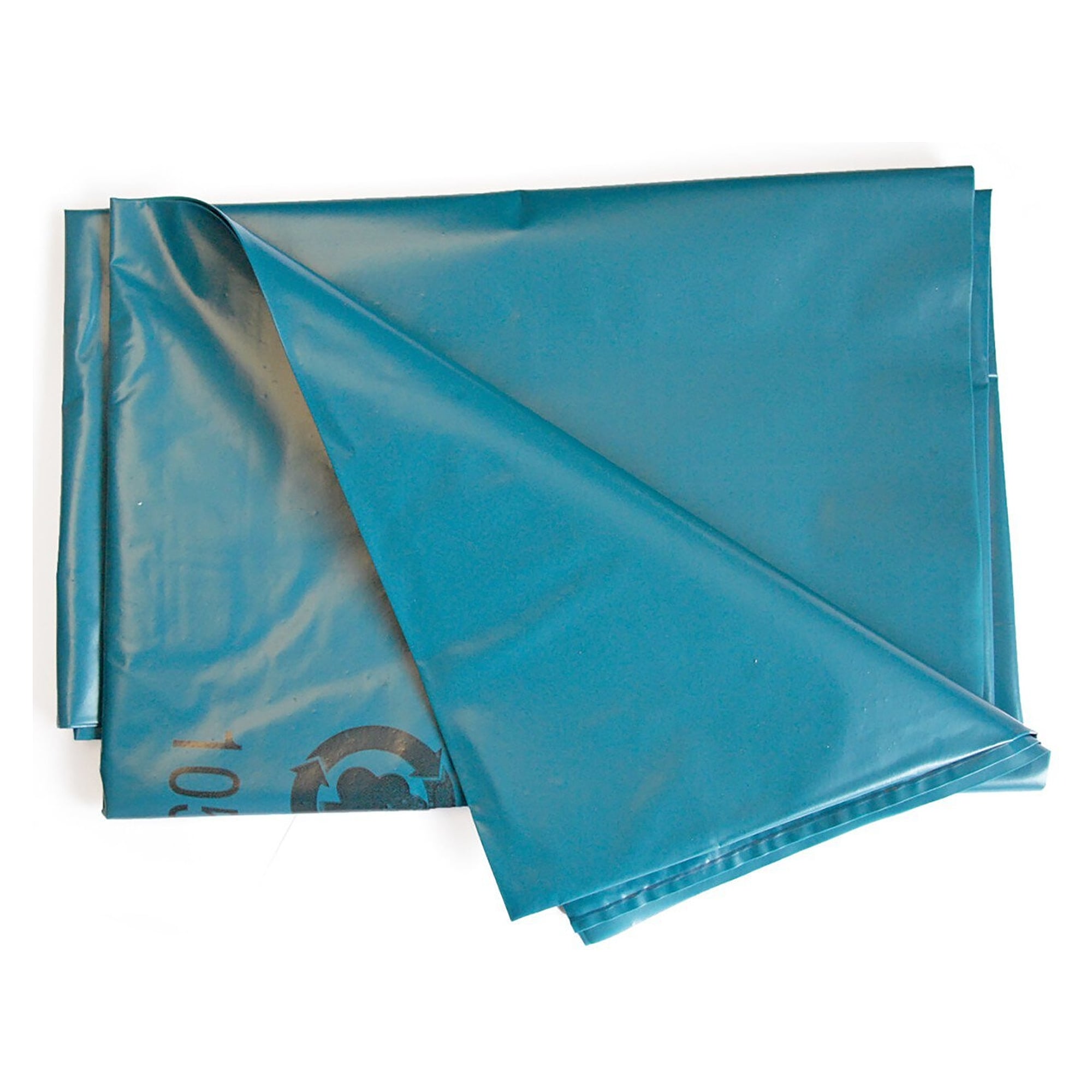 HygoClean Müllsack 240 l mit Seitenfalte, 700+500 x 1350 mm, blau, 75 µm, LDPE, VPE 10 Stück - Franz Mensch 32316