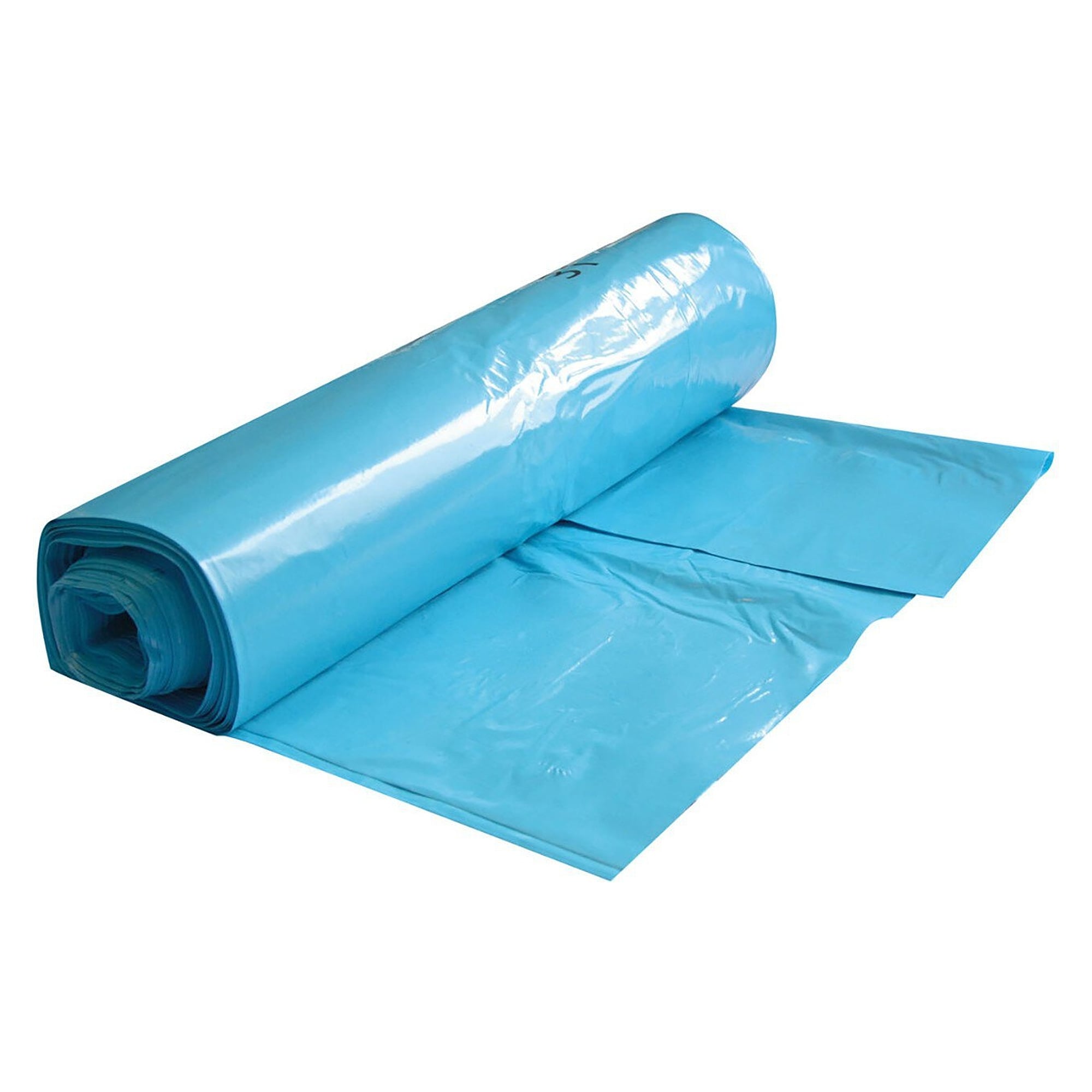 HygoClean Müllsack 160 l mit Seitenfalte, 650+250 x 1100 mm, blau, 60 µm, LDPE, auf Rolle, 25 Stück - Franz Mensch 32446