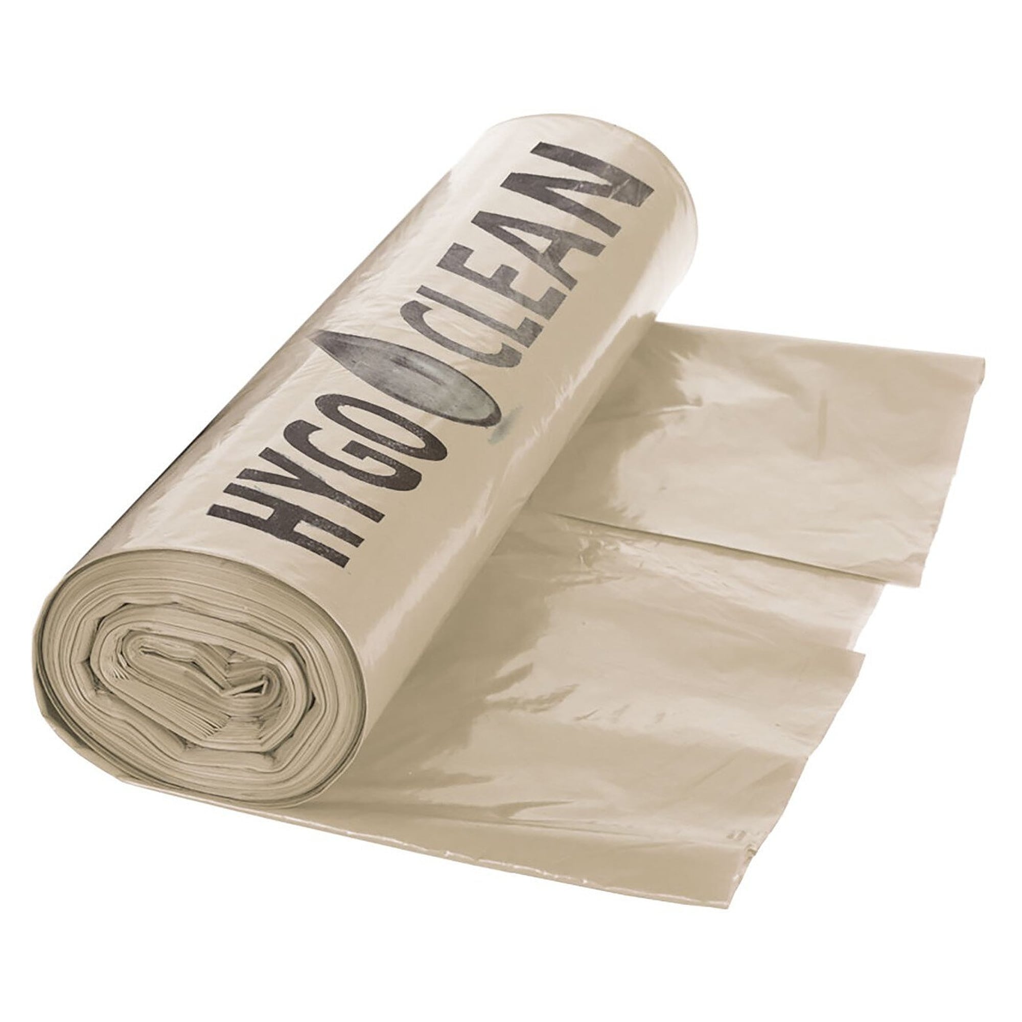 HygoClean Müllsäcke LIGHT 120 l, LDPE ca. 40 µm, 700 x 1100 mm, transparent, 25 Stück auf Rolle - Franz Mensch 32552