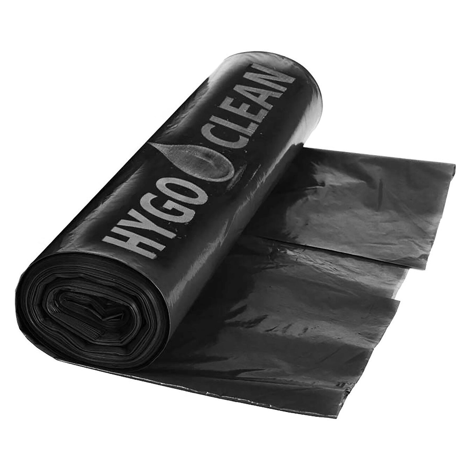 HygoClean Müllsäcke LIGHT 120 l, LDPE ca. 40 µm, 700 x 1100 mm, schwarz, 25 Stück auf Rolle - Franz Mensch 32553