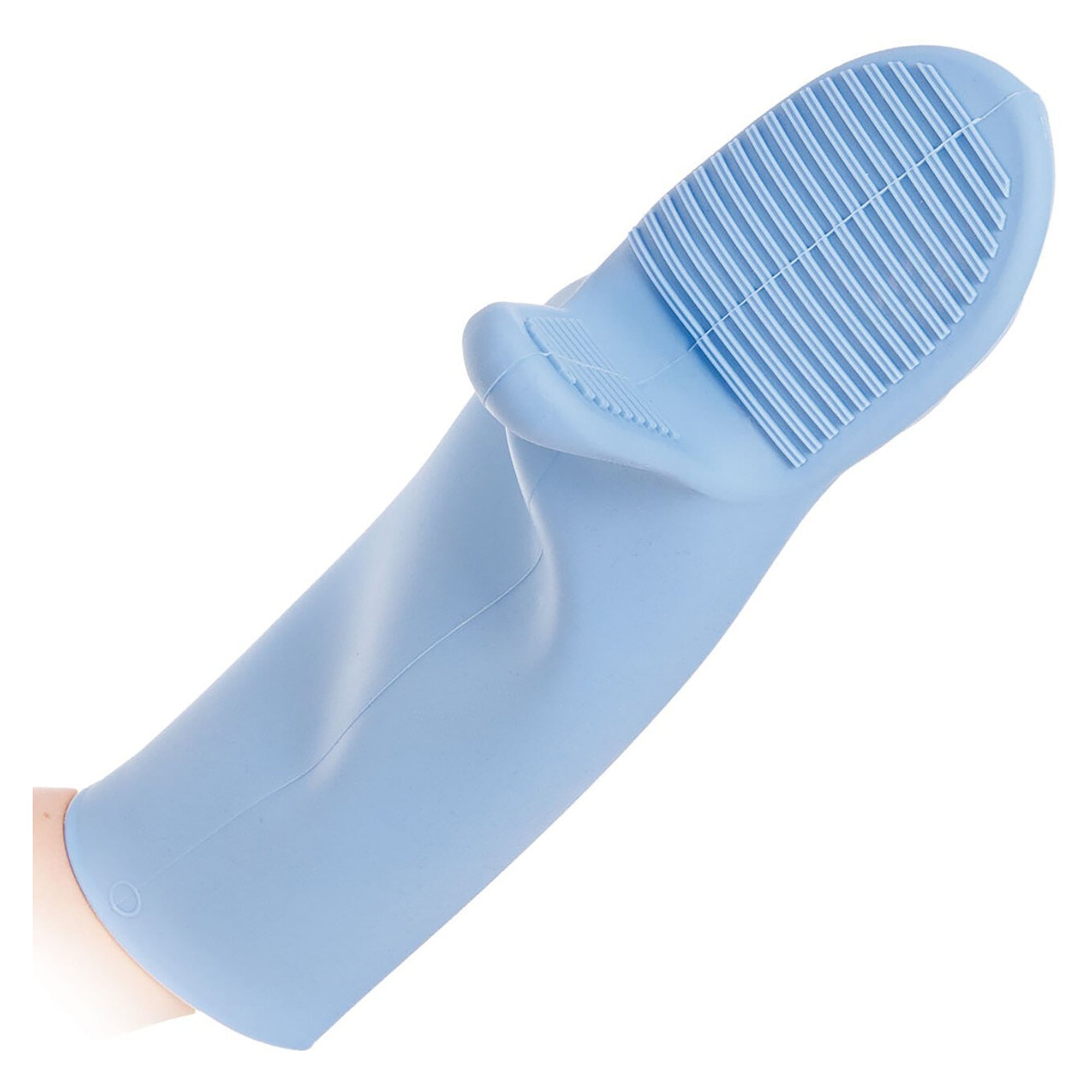 SHARK silicone heat protection glove, 44 cm, dishwasher-safe, waterproof, blue, one size - Franz Mensch 33215