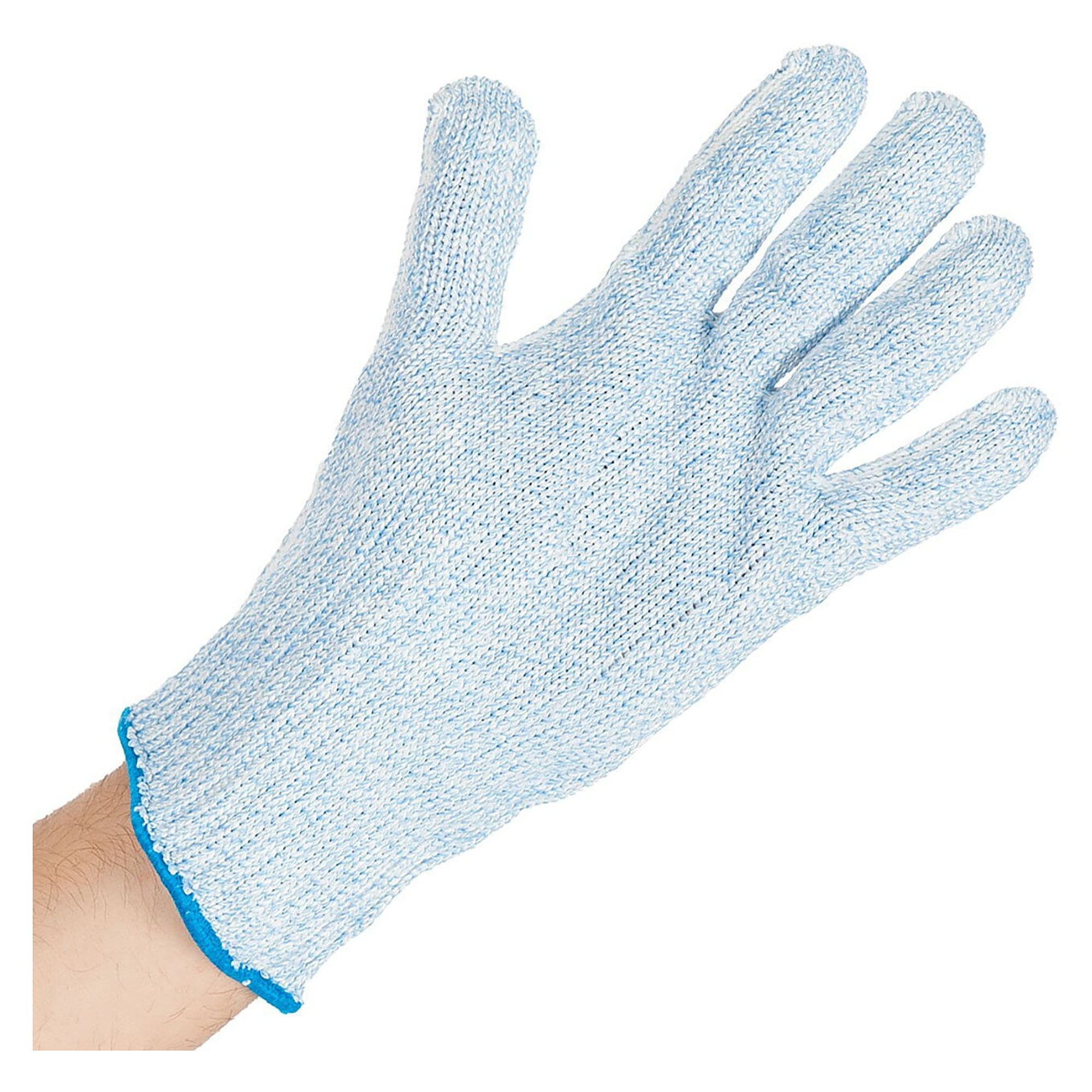 Hygostar Schnittschutzhandschuh Allfood Strong, Edelstahlseele, 7 Gauge, 28 cm, blau, Größe S/7 - Franz Mensch 337066