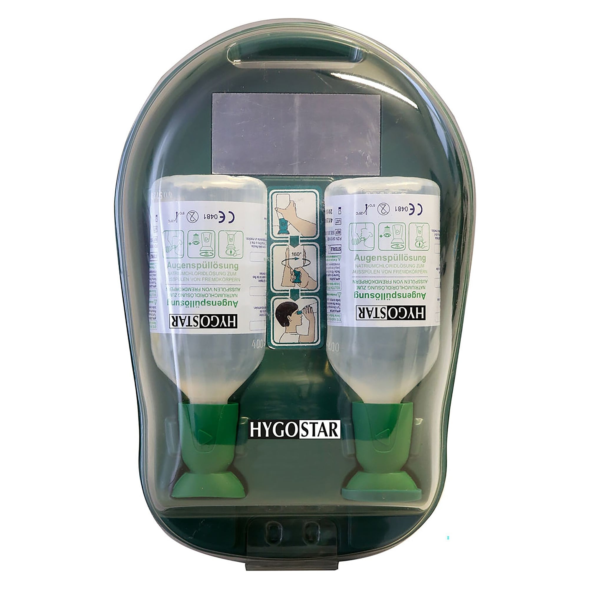 Eye wash station Medidrop I with 2 x 500 ml sodium chloride solution 0.9 %, wall mounted - Franz Mensch 50015
