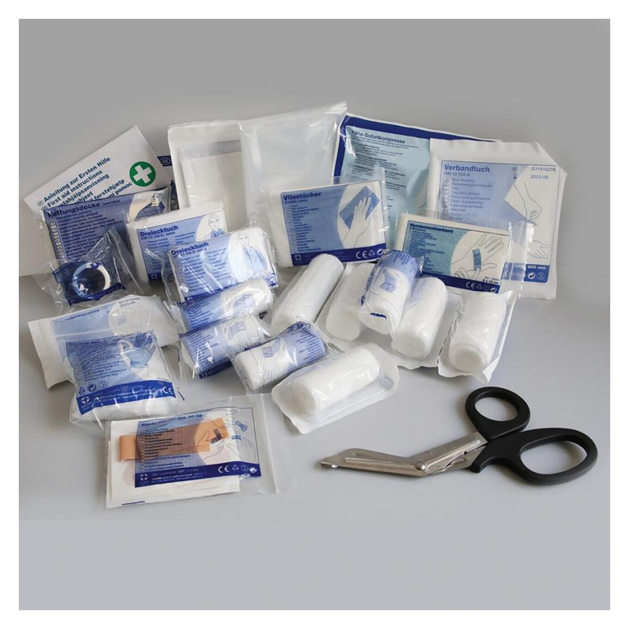 Refill pack for small first aid kit to DIN 13157, fits 50030, 50035 and 50037 - Franz Mensch 50031