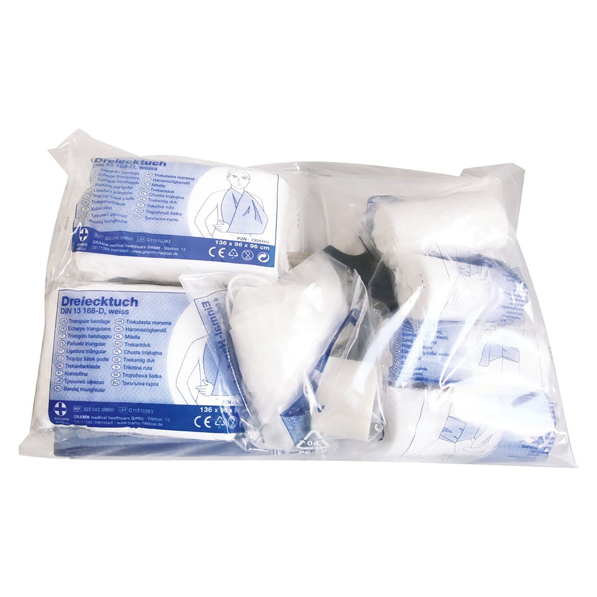 Nachfüllpack DETECT nach DIN 13157 mit blauen detektierbaren Pflastern, für Verbandkasten 50036 - Franz Mensch 500361