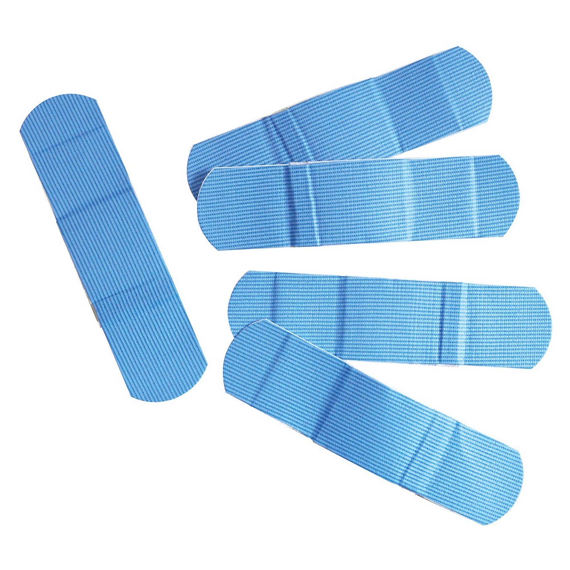 Detektierbare Pflasterstrips X-RAY DETECT 19 x 72 mm für Metall- und Röntgendetektoren, blau, 100 Stück - Franz Mensch 50074