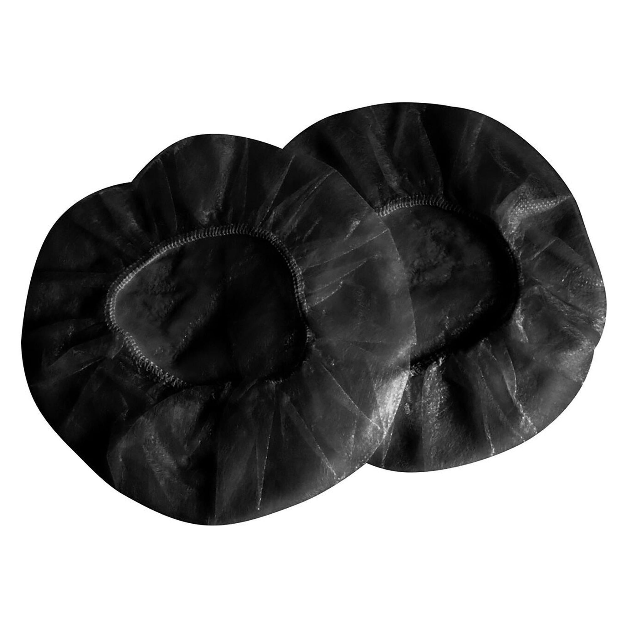 Housses d'hygiène Hygostar en PP pour casque antibruit, Ø 18 cm, noir, boîte distributrice 100 paires - Franz Mensch 521113