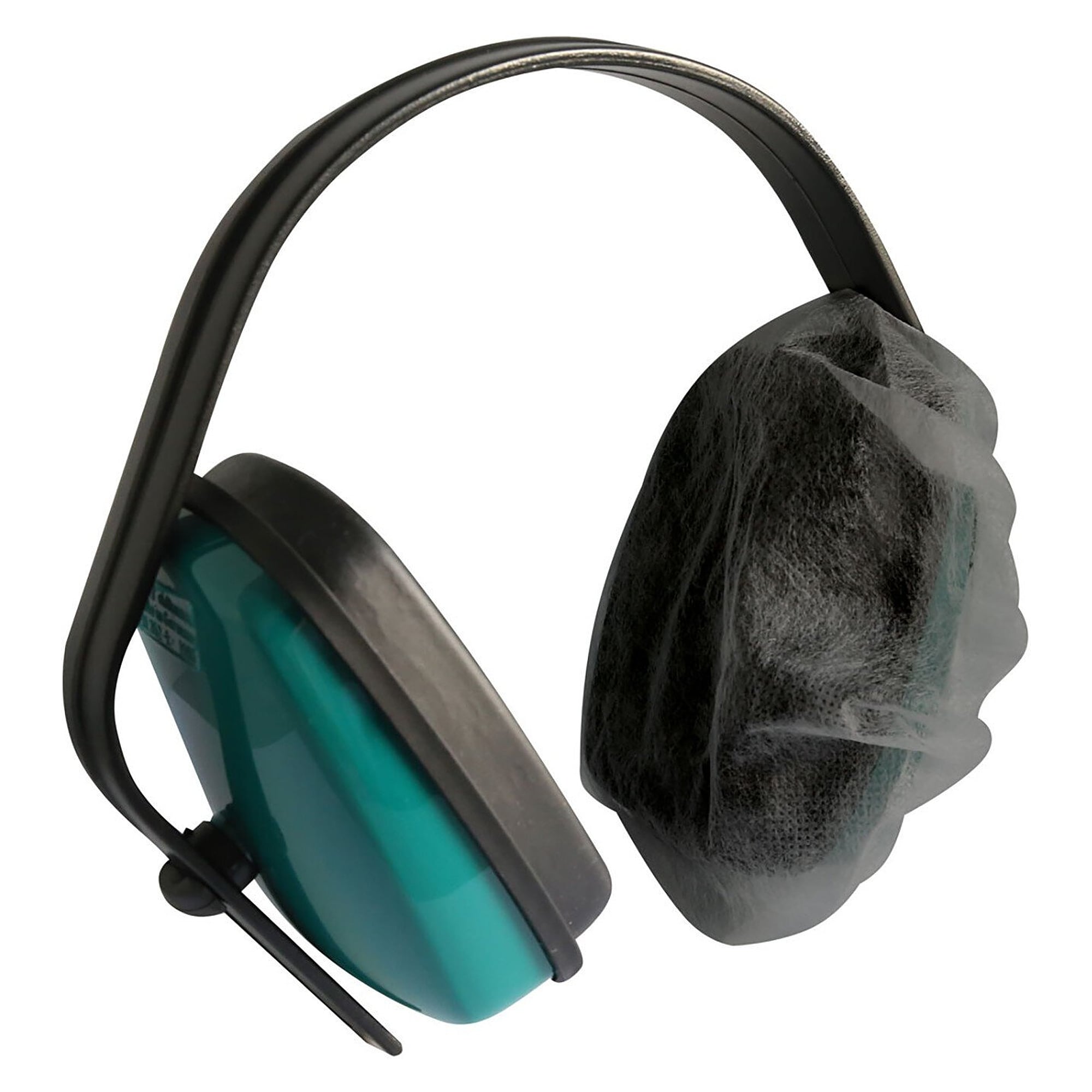 Housses d'hygiène Hygostar en PP pour casque antibruit, Ø 18 cm, noir, boîte distributrice 100 paires - Franz Mensch 521113