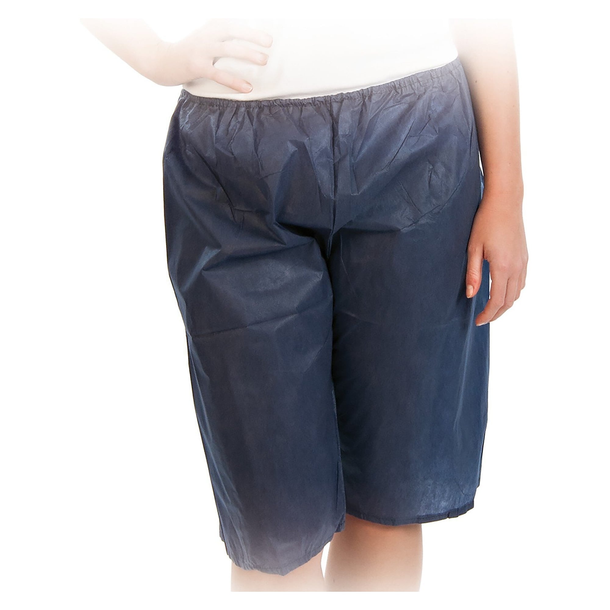 Disposable shorts in soft SMS nonwoven, boxer cut, opaque, dark blue, Hygostar Soft - Franz Mensch 55356
