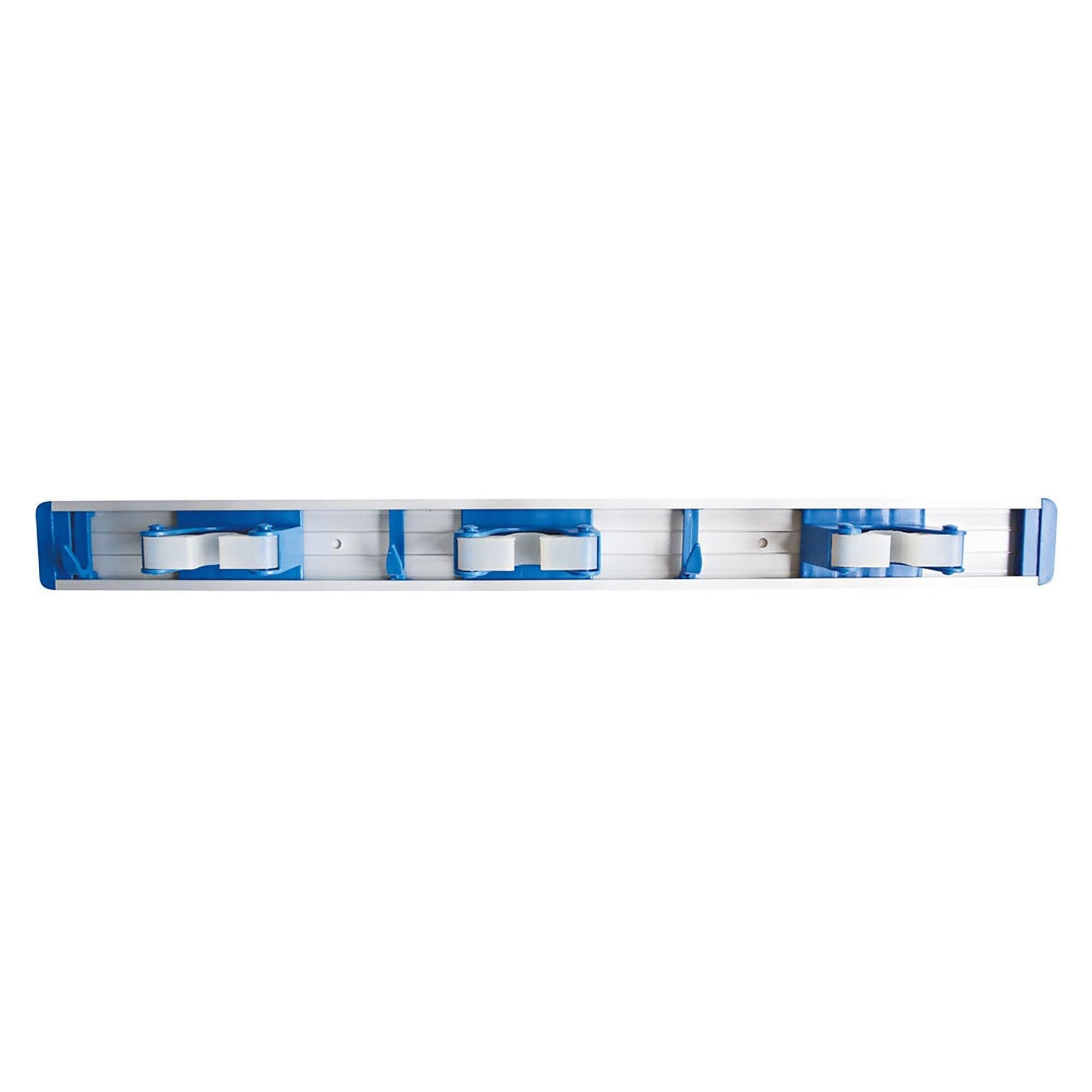Besenhalter ECO TRIO 48 cm für 3 Geräte mit Stiel, mit 3 Haken und Schnellklapp-System, HygoClean - Franz Mensch 65551