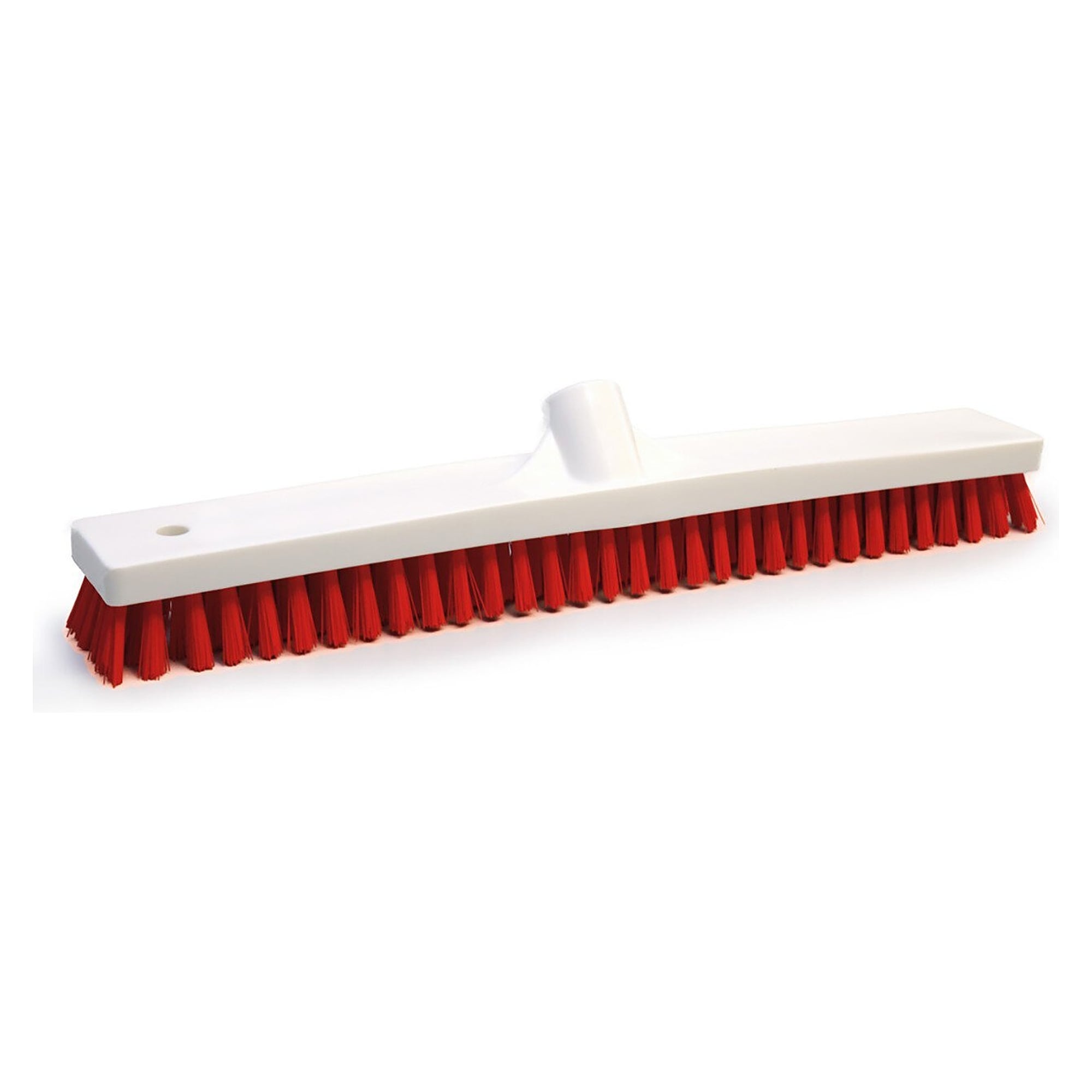 Large hygiene scrubber 45 cm with hard 0.5 mm PBT fibres for large areas, red - Franz Mensch 70015