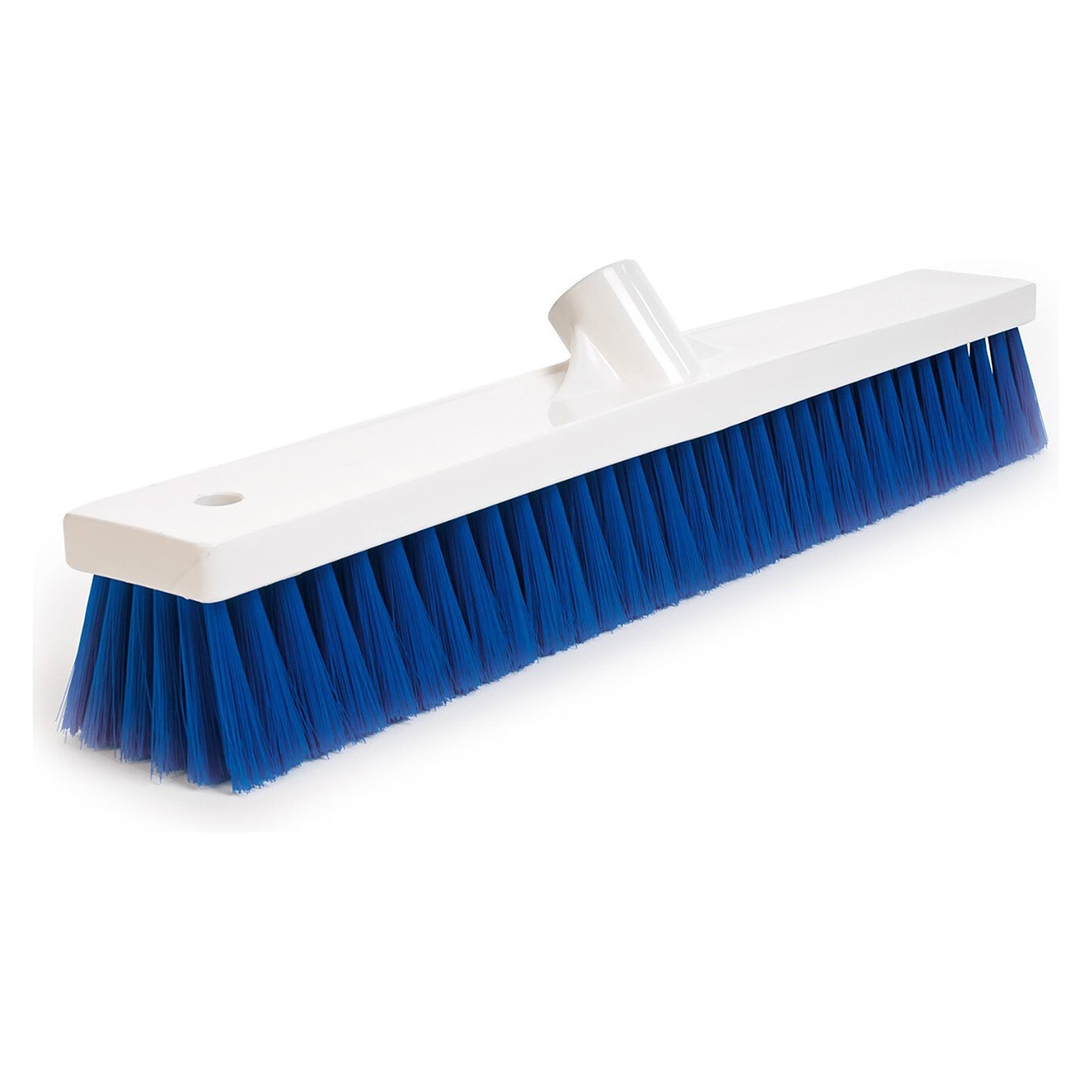 Balai hygiénique grande largeur 45 cm à fibres PBT souples 0,25 mm pour poussière fine, bleu - Franz Mensch 70036