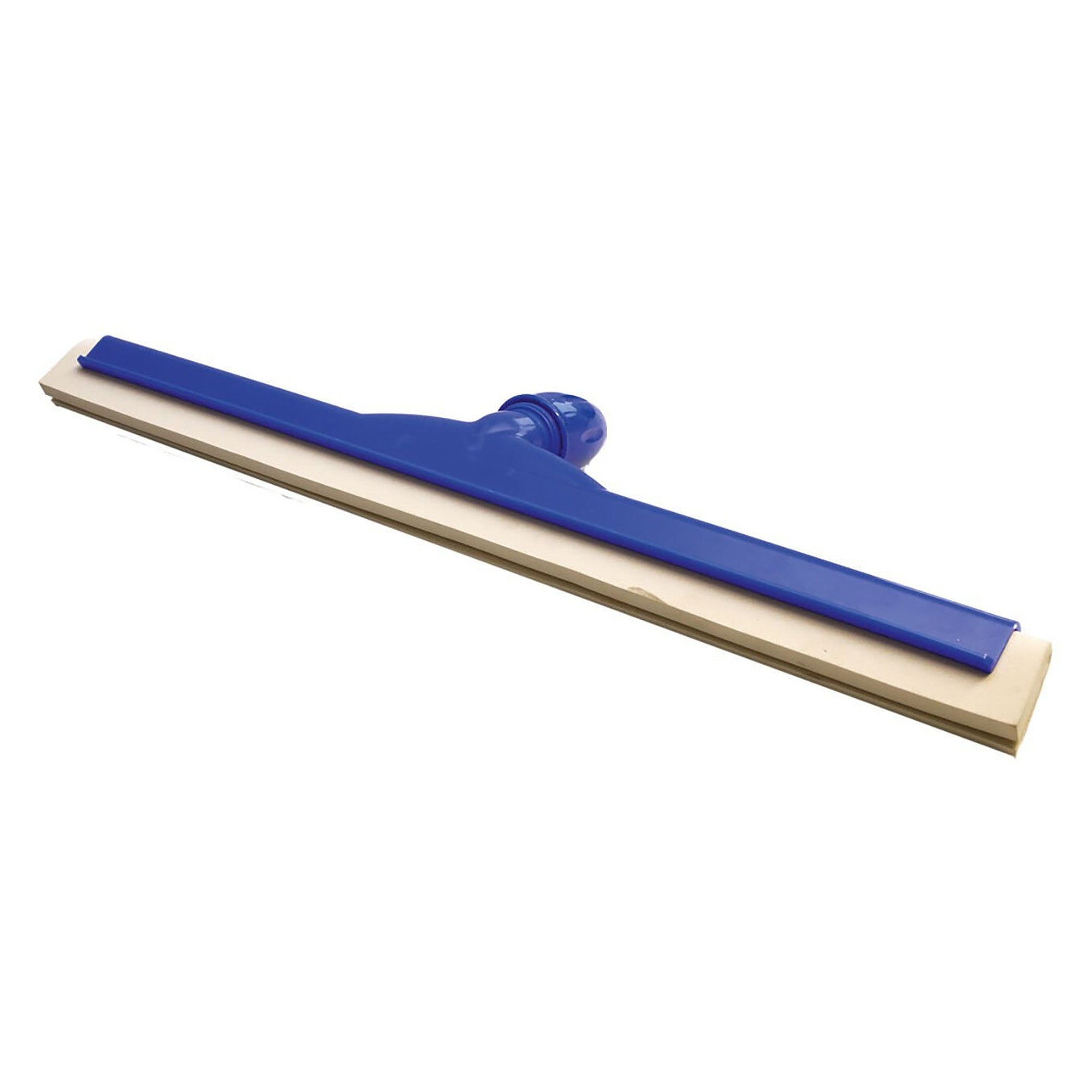 Hygiene-Wasserschieber 55 cm aus Kunststoff mit doppelter Gummilippe, lebensmittelecht, blau - Franz Mensch 700600