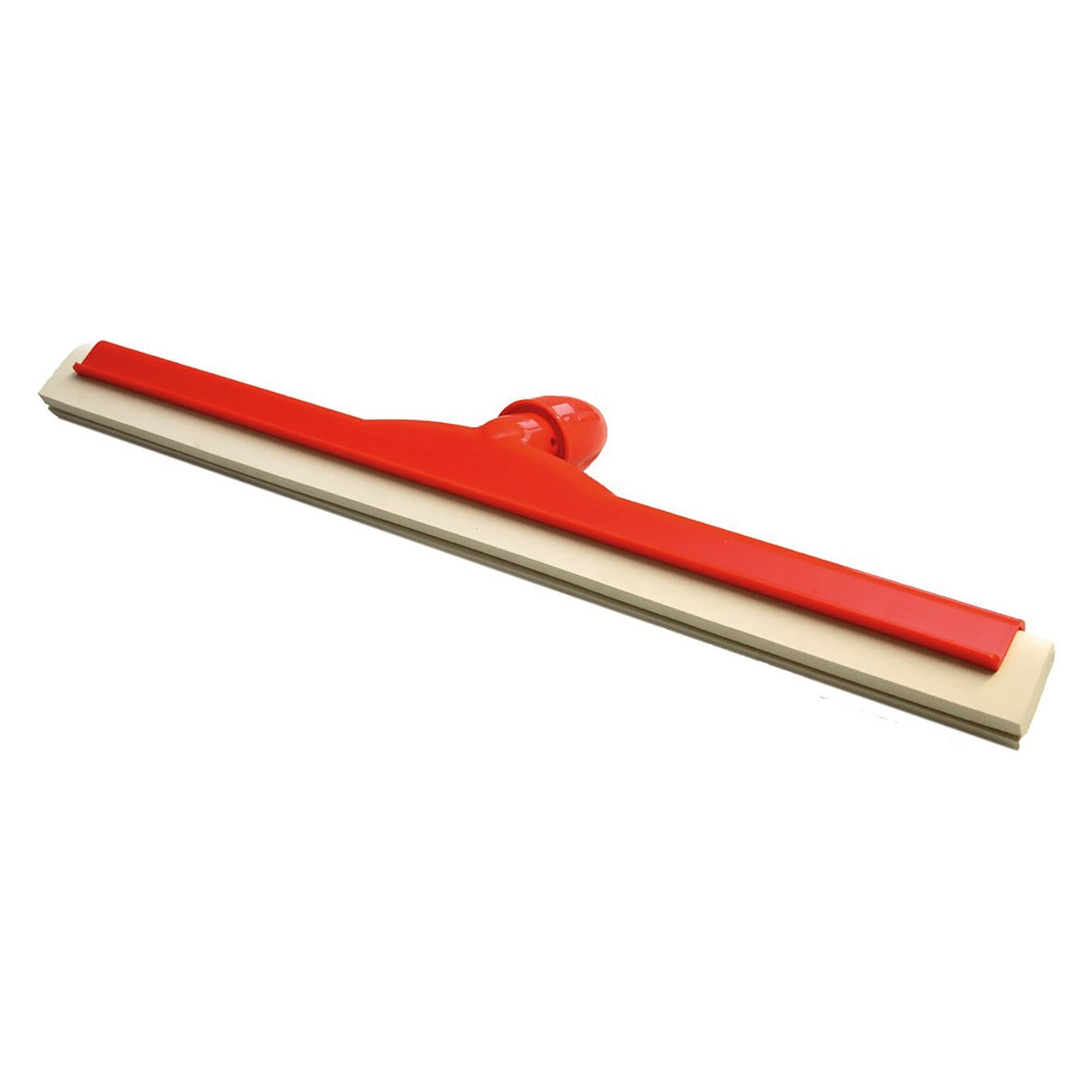 Hygiene-Wasserschieber 55 cm aus Kunststoff mit doppelter Gummilippe, lebensmittelecht, rot - Franz Mensch 700685
