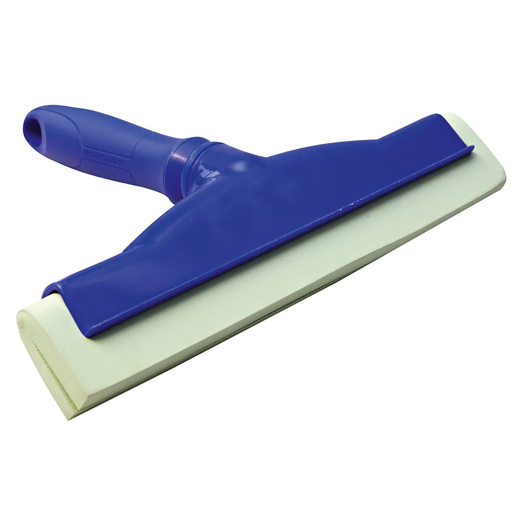 Hygiene-Handabzieher 25 cm aus Kunststoff mit doppelter Gummilippe und Aufhänger, blau - Franz Mensch 70096