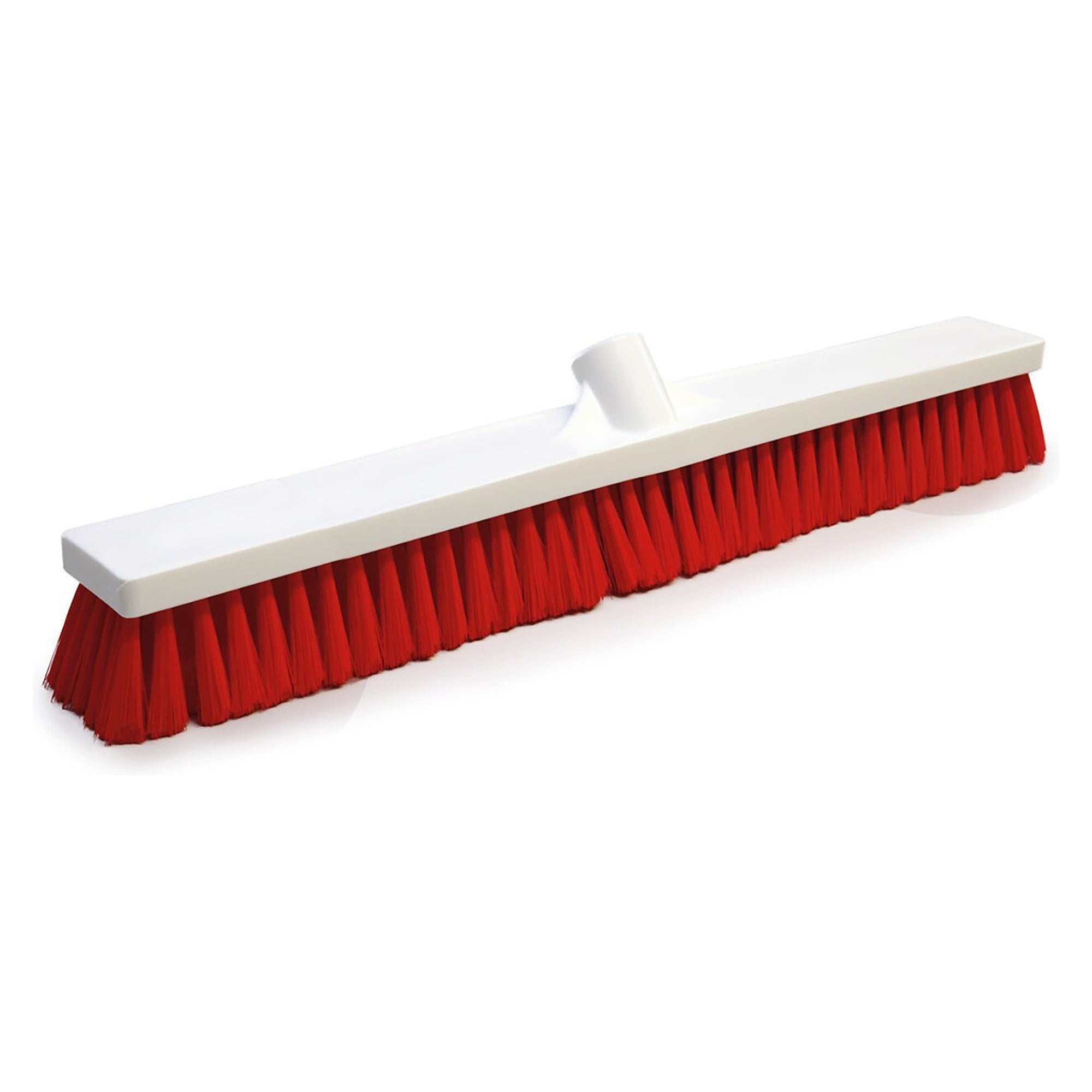 Hygiene broom 60 cm with soft 0.25 mm PBT fibres for fine dust and flour, red - Franz Mensch 70635