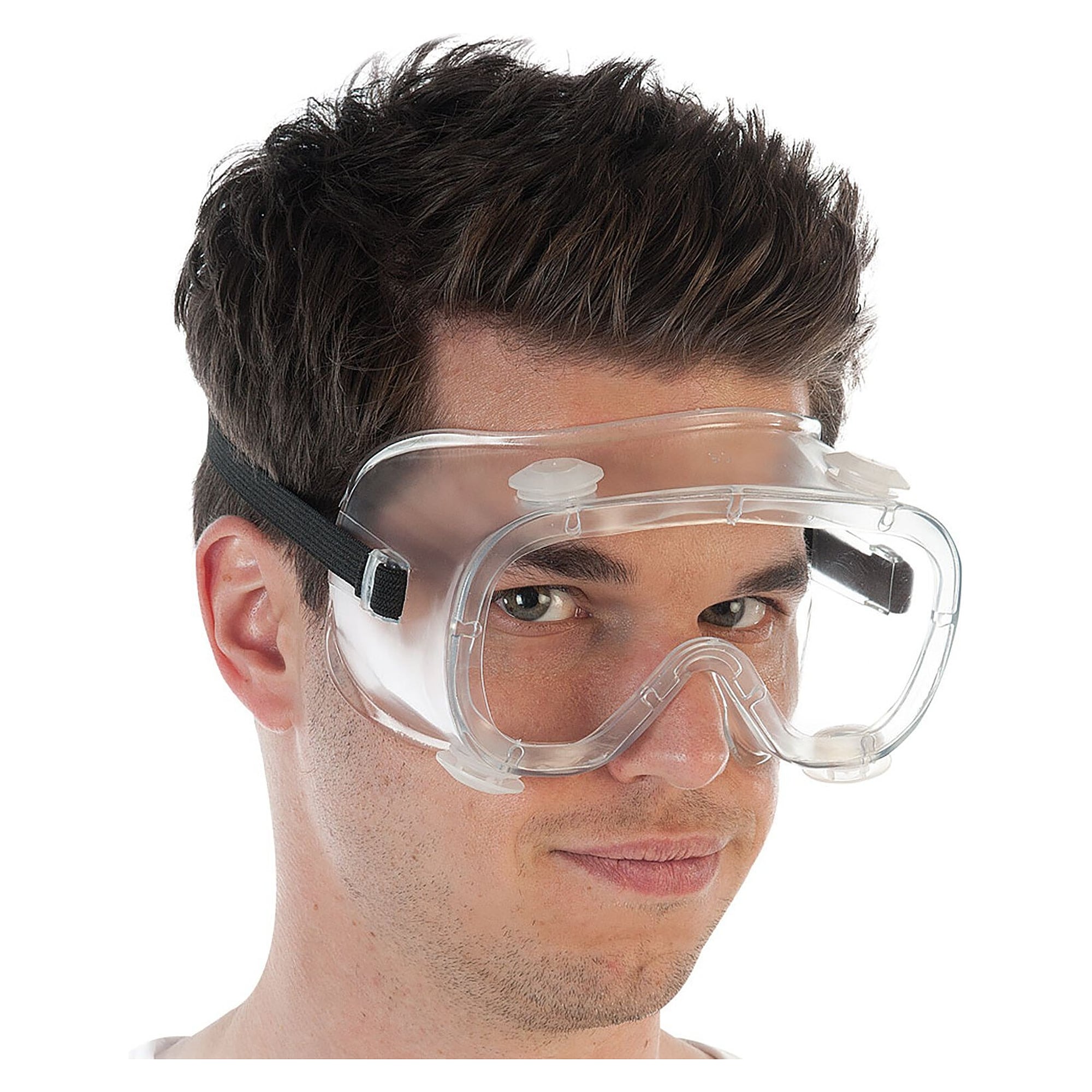 Hygostar Vollsichtschutzbrille mit Luftventilen, beschlagfrei (N), kratzfest (K), für Brillenträger - Franz Mensch 8510