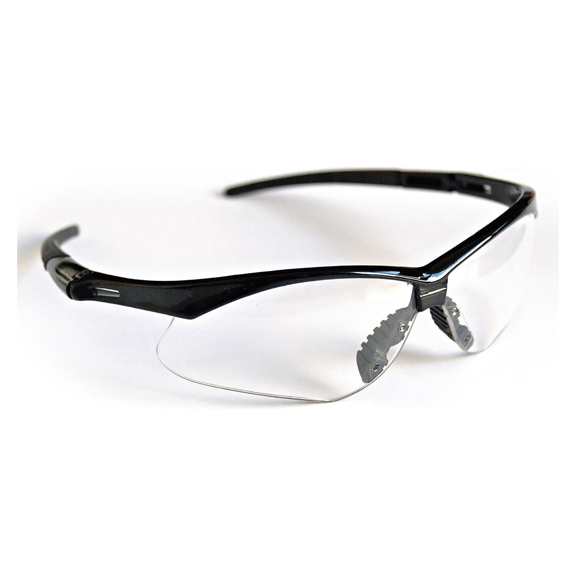 Hygostar Klar universal safety glasses, polycarbonate, 99.9 % UV protection to 385 nm, black temples - Franz Mensch 85110