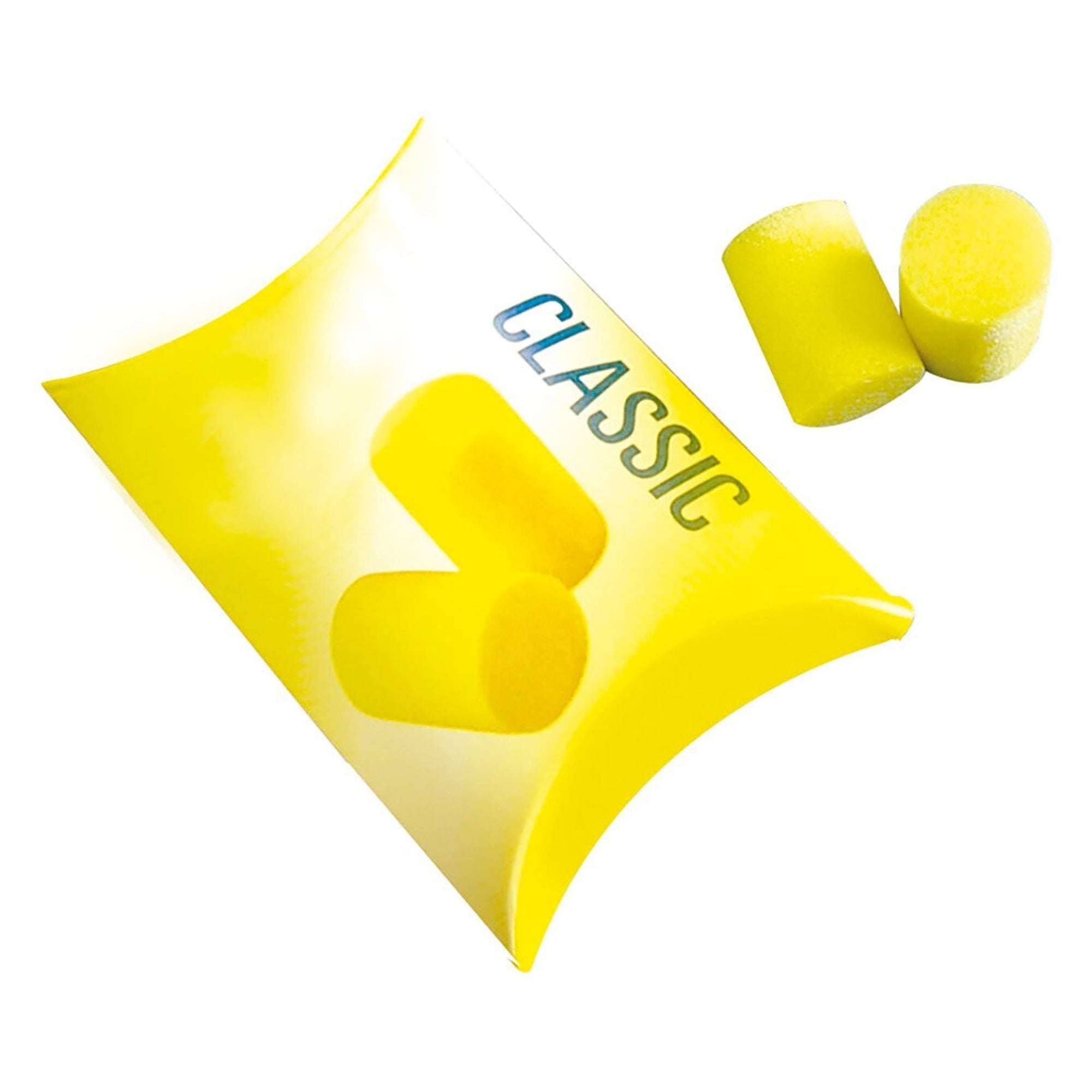 Gehörschutzstöpsel Classic, Einweg, Schaumstoff, SNR 28 dB, gelb, Packung mit 5 Paar - Franz Mensch 85120