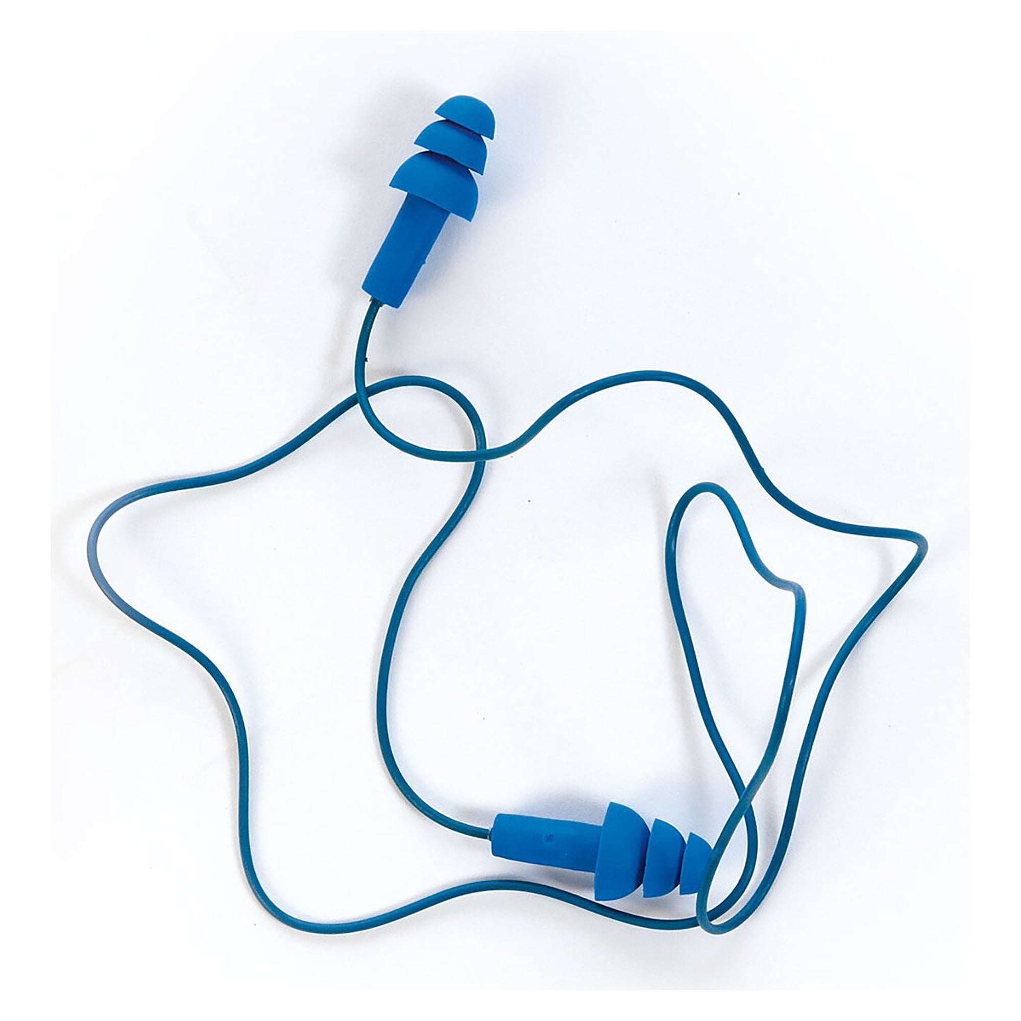 Hygostar detektierbare Lamellen-Ohrstöpsel mit Kordel, SNR 25 dB, Vinyl, blau, VPE 100 Paar - Franz Mensch 85124