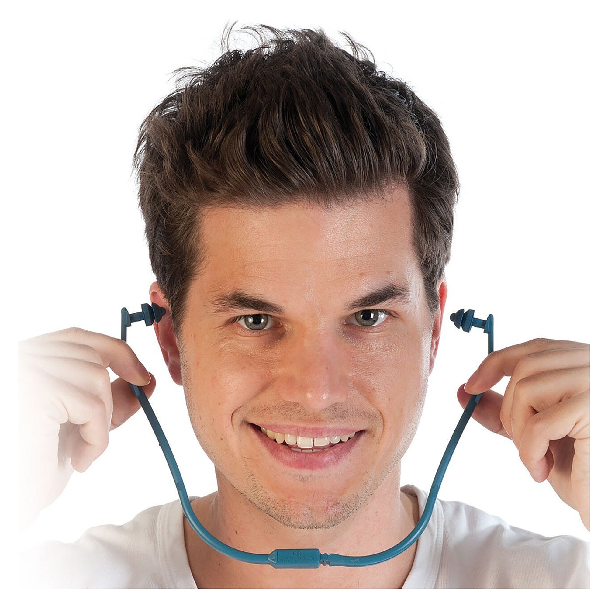 Hygostar detectable banded ear plugs, SNR 25 dB, flanged plugs, blue, for food businesses - Franz Mensch 85128