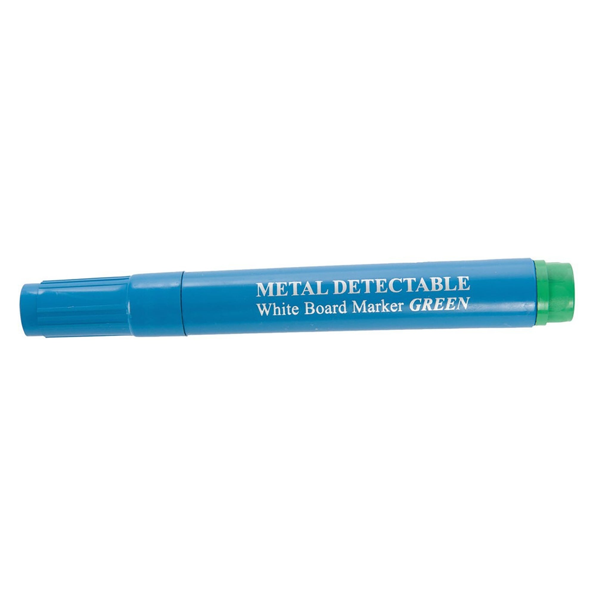 Marqueur effaçable à l'eau Hygostar détectable, pointe biseautée, corps bleu, encre verte, lot de 20 - Franz Mensch 854096