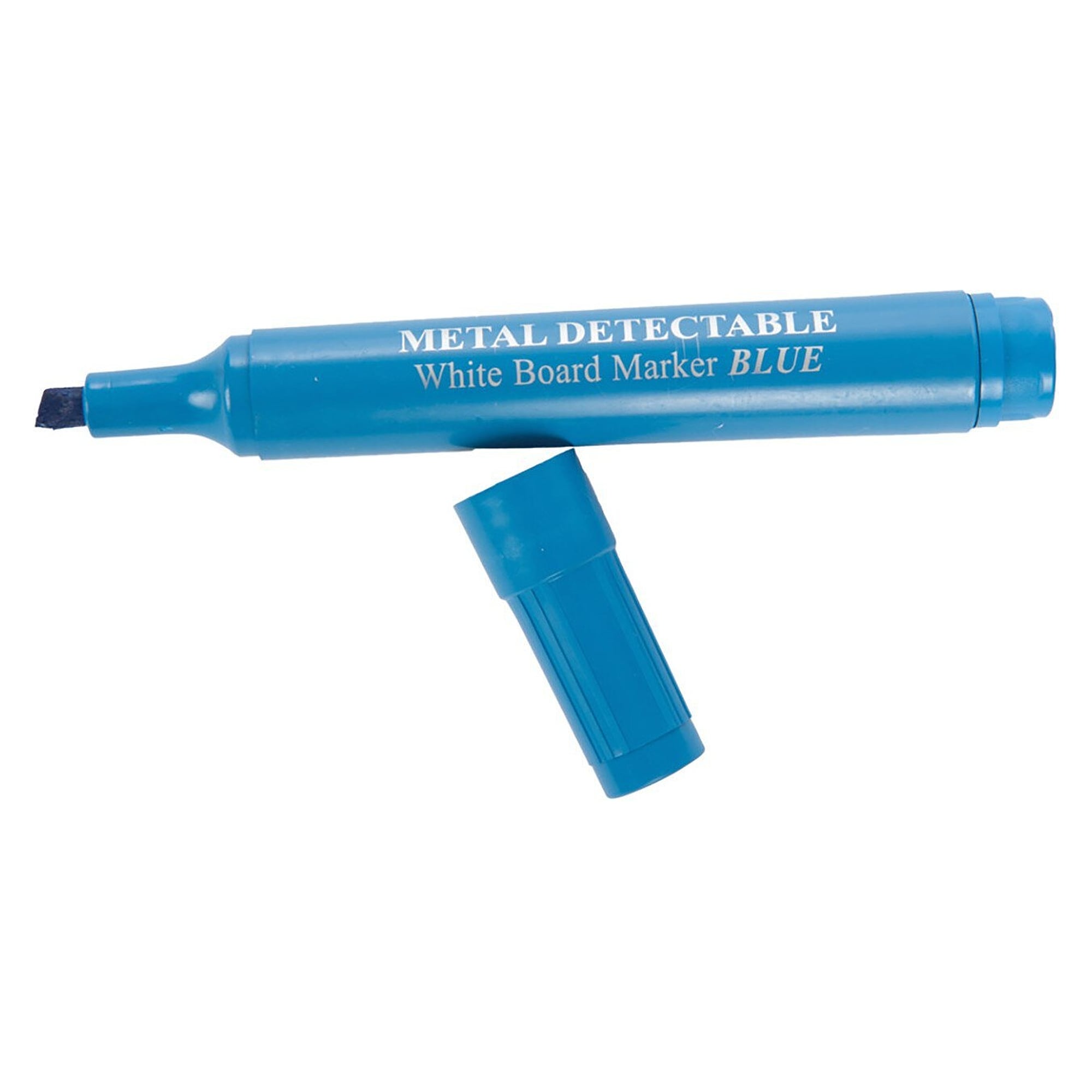 Marqueur effaçable à l'eau Hygostar détectable, pointe biseautée, corps bleu, encre bleue, lot de 20 - Franz Mensch 854097
