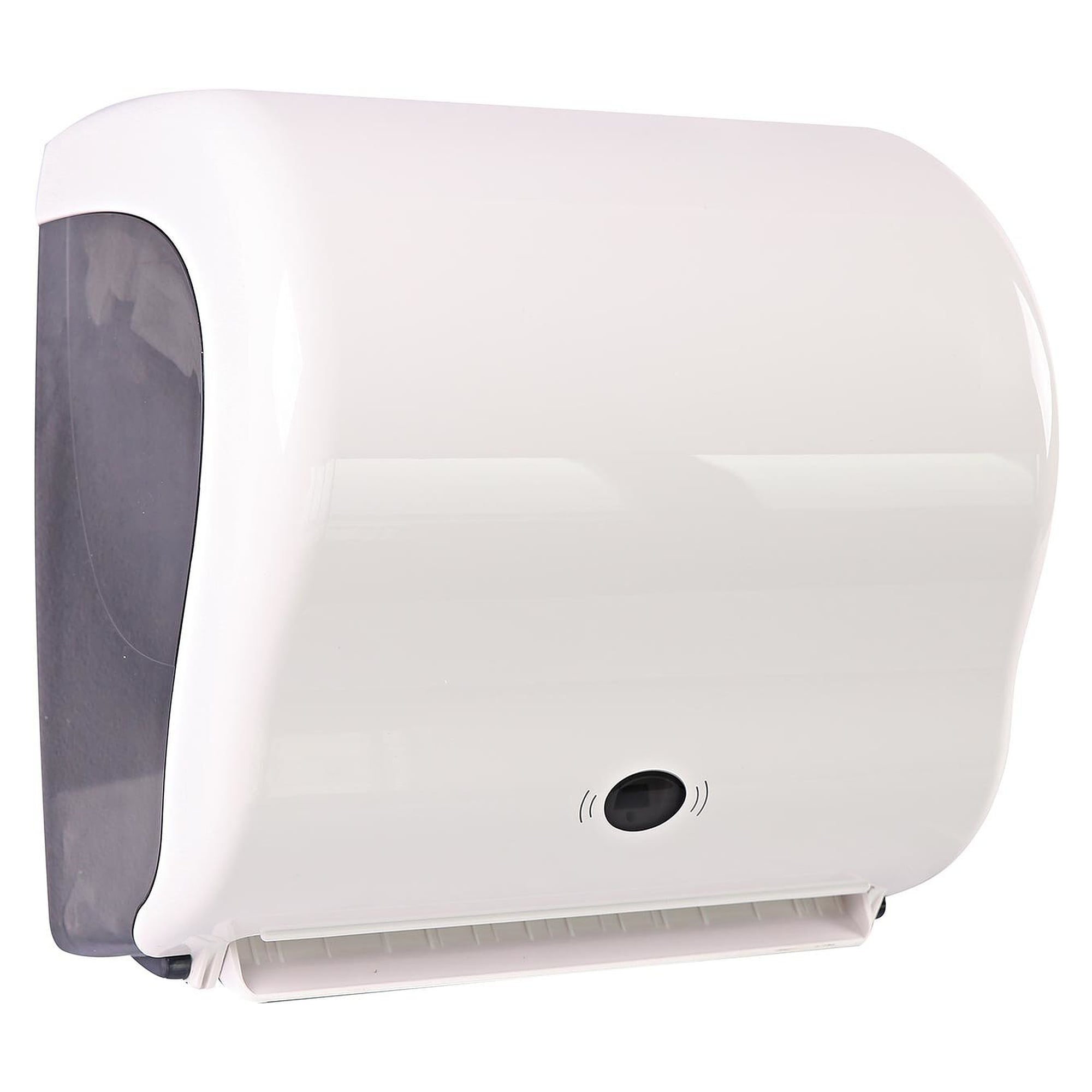 HygoClean Sensor-Handtuchrollenspender, berührungslos, Rollenbreite 18 bis 23 cm, weiß, Batterie - Franz Mensch 88870