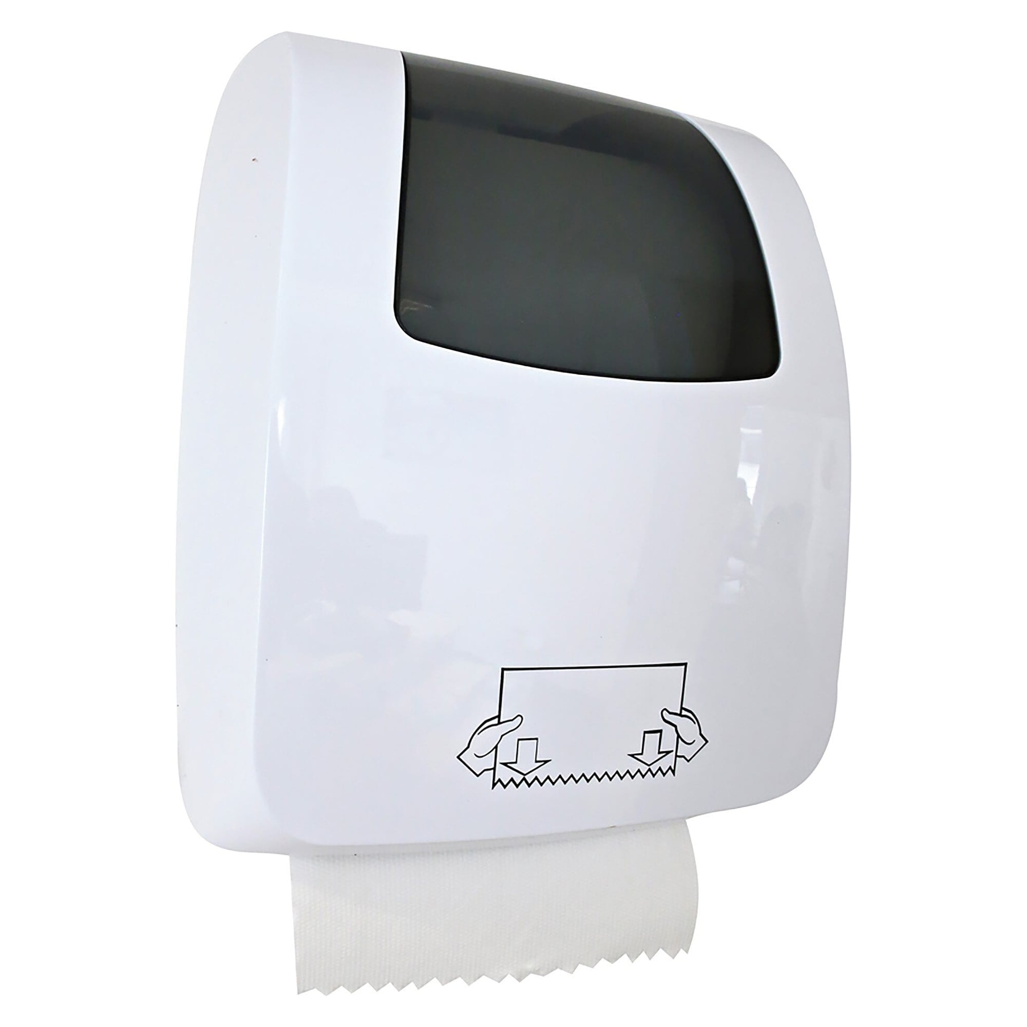 HygoClean autocut paper towel roll dispenser with automatic cutting, roll width 18 to 23 cm, HACCP - Franz Mensch 88872