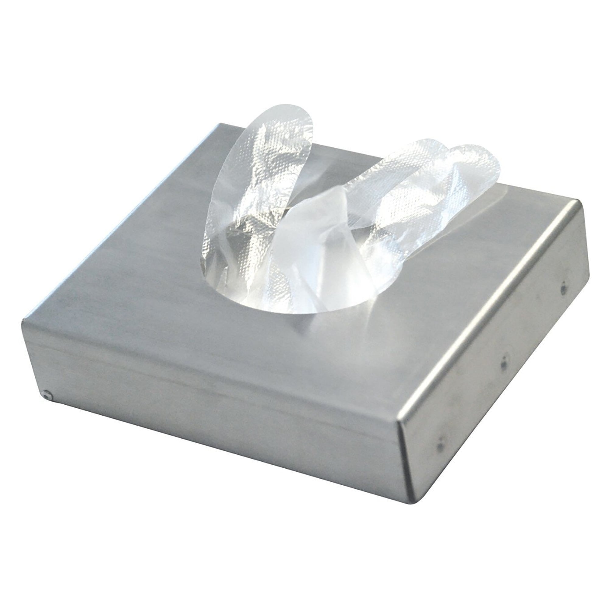 Hygostar Spenderhalter aus Edelstahl für PE-Handschuhe im 100er Pack, 45 mm Tiefe, Polyclassic Soft - Franz Mensch 88943