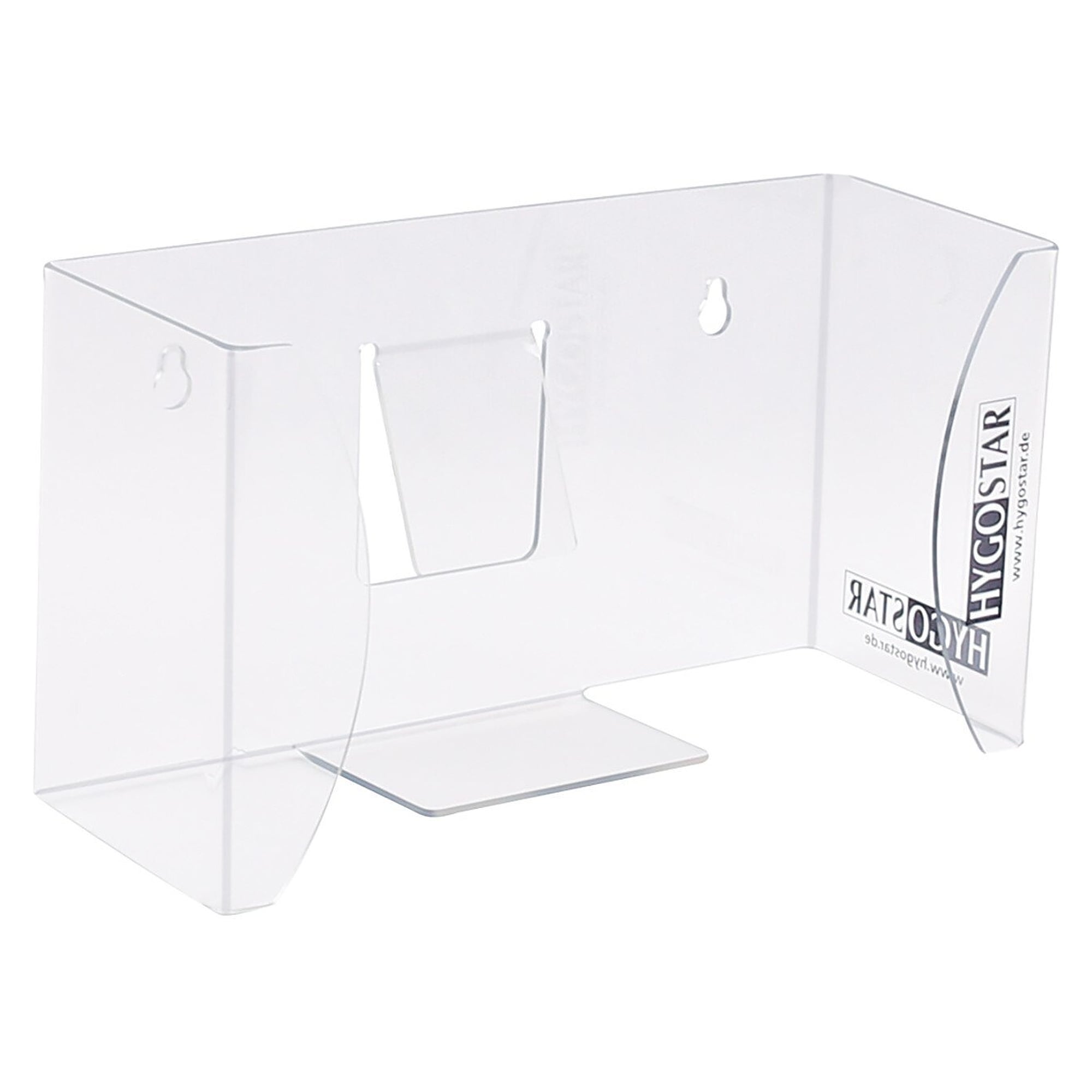 Hygostar Handschuhspender aus transparentem Kunststoff für 1 Box, bruchfest, 22 x 8,5 x 12 cm - Franz Mensch 88951