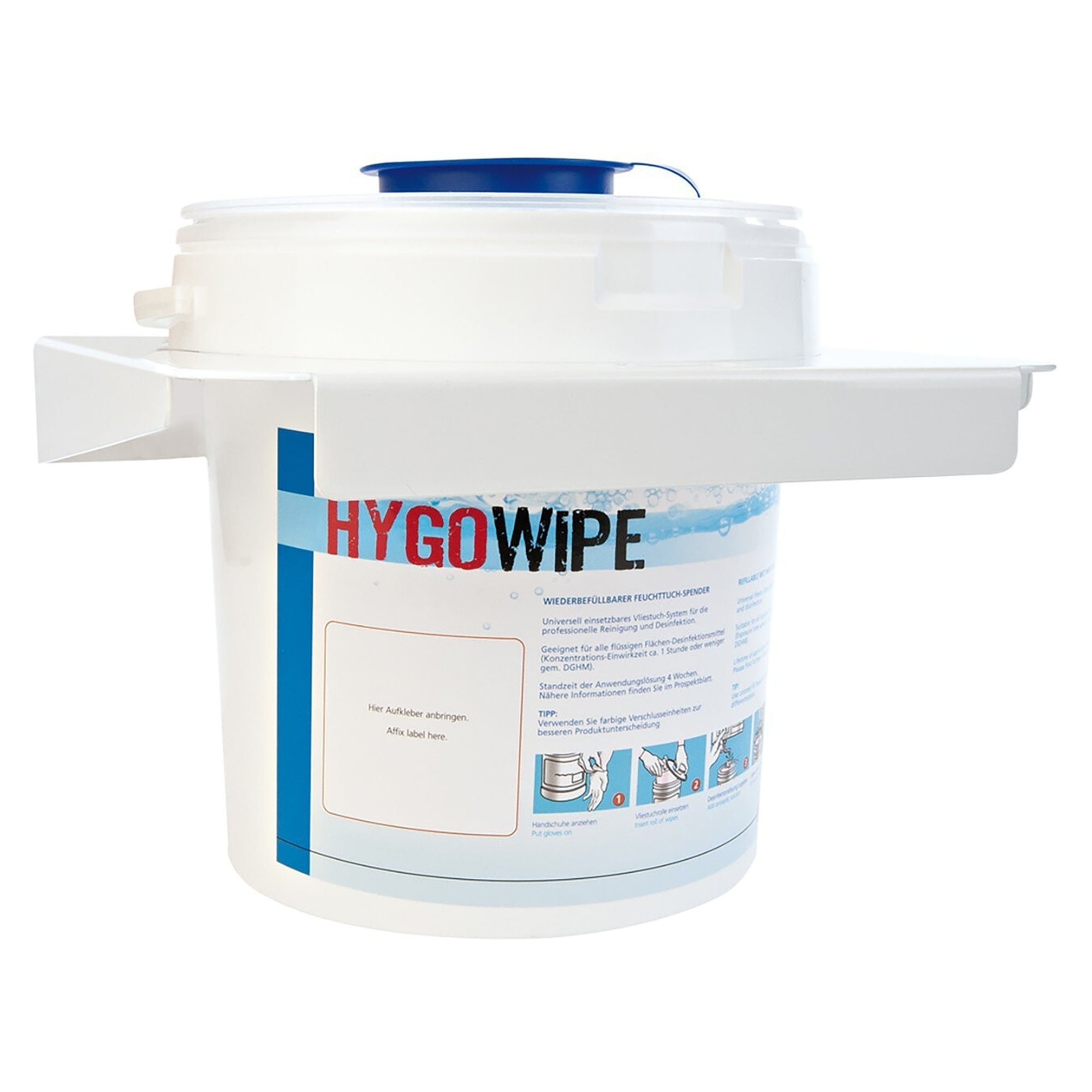 HygoClean support mural en métal pour seau distributeur Hygowipe et seaux de lingettes - Franz Mensch 88955
