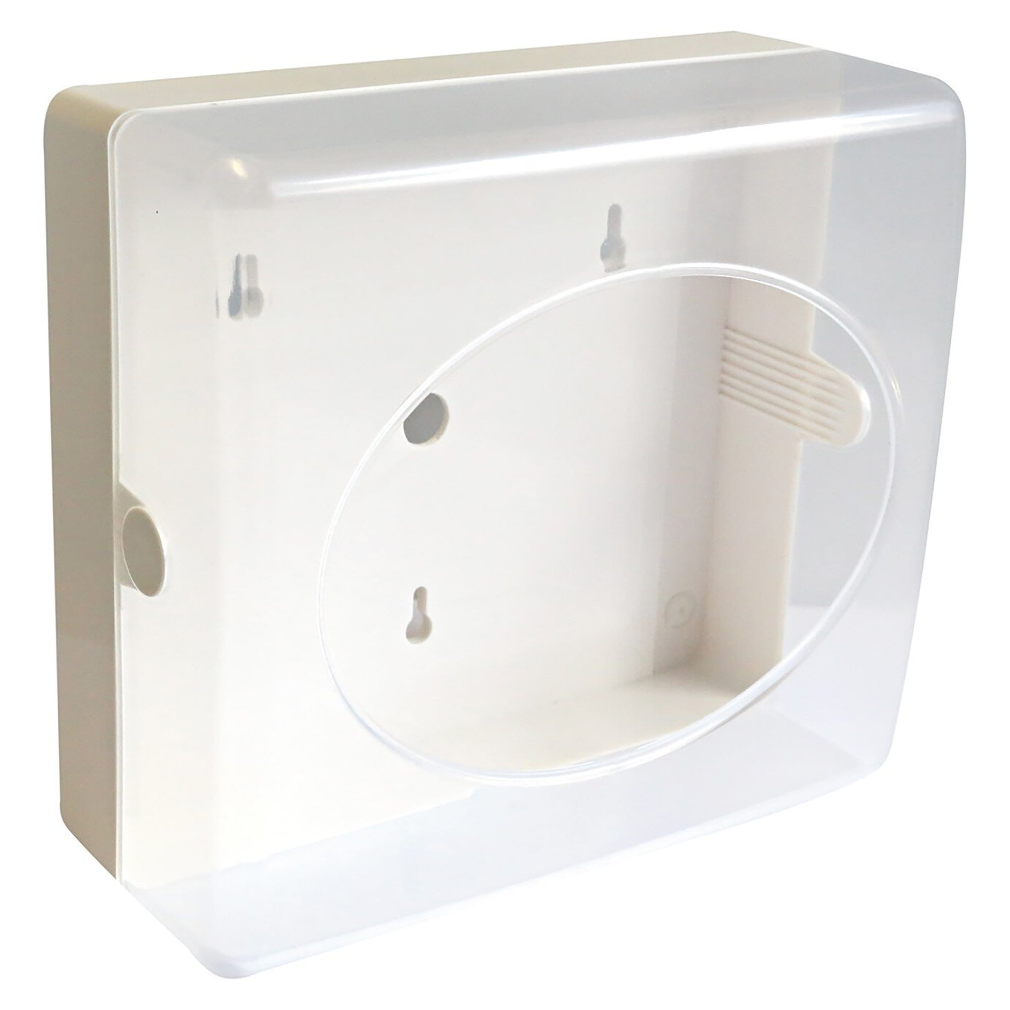 HygoClean dispenser box for cleaning cloths, ABS plastic white/transparent, 18.5 x 9 x 20.5 cm - Franz Mensch 889560